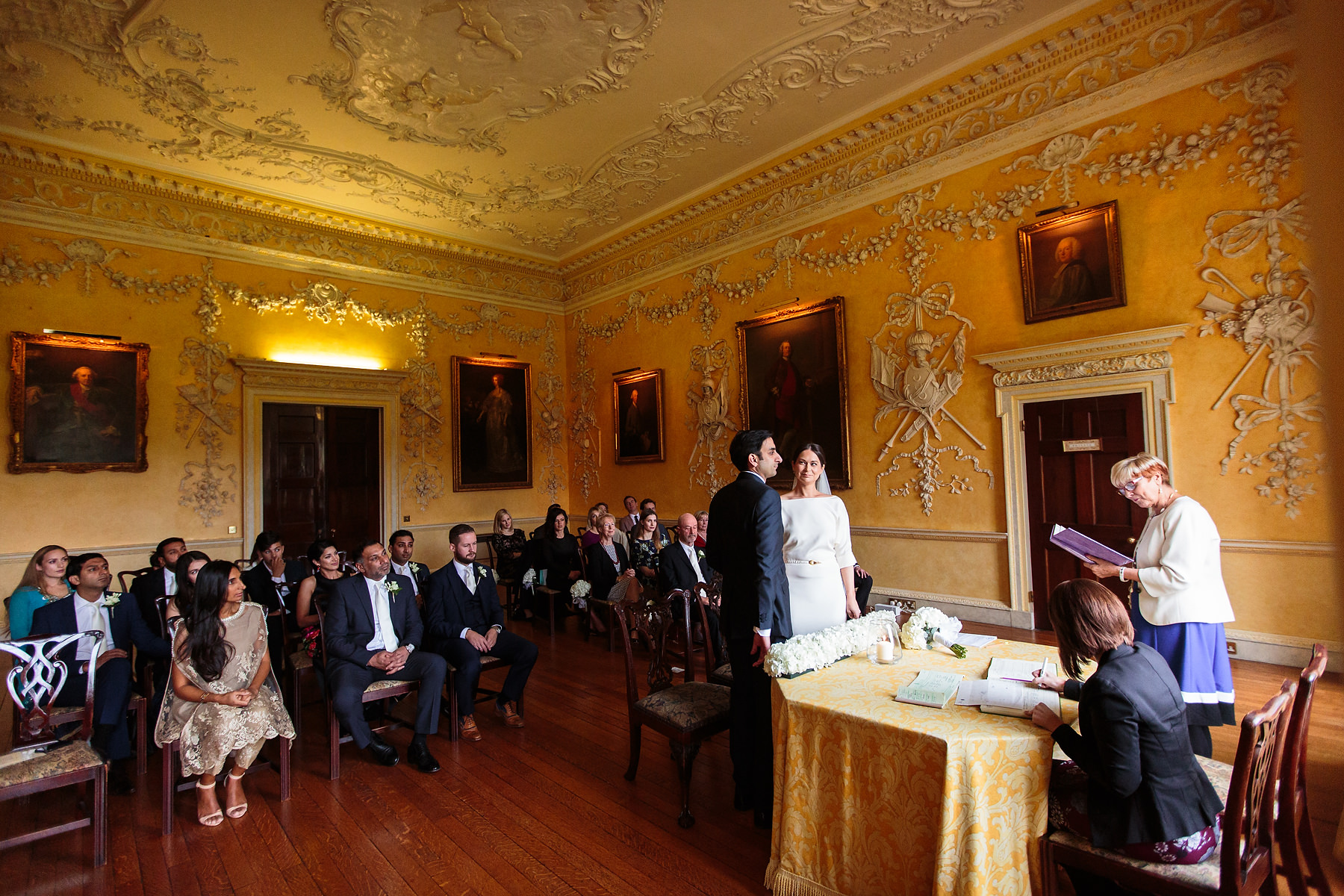Creative documentary wedding photography at Hagley Hall in Worcestershire by Documentary Wedding Photographer Stuart James