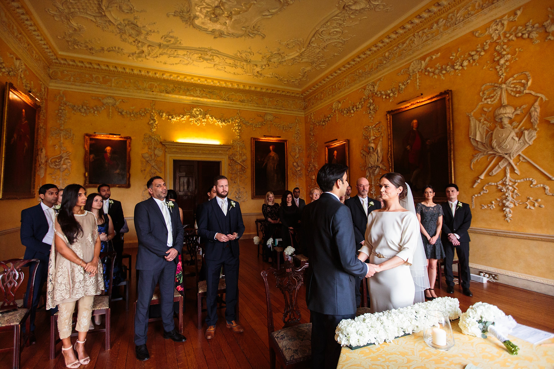 Creative documentary wedding photography at Hagley Hall in Worcestershire by Documentary Wedding Photographer Stuart James