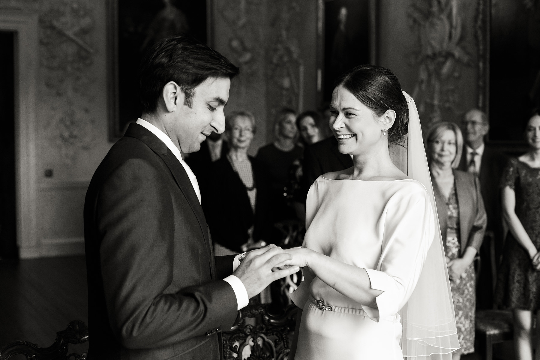 Creative documentary wedding photography at Hagley Hall in Worcestershire by Documentary Wedding Photographer Stuart James