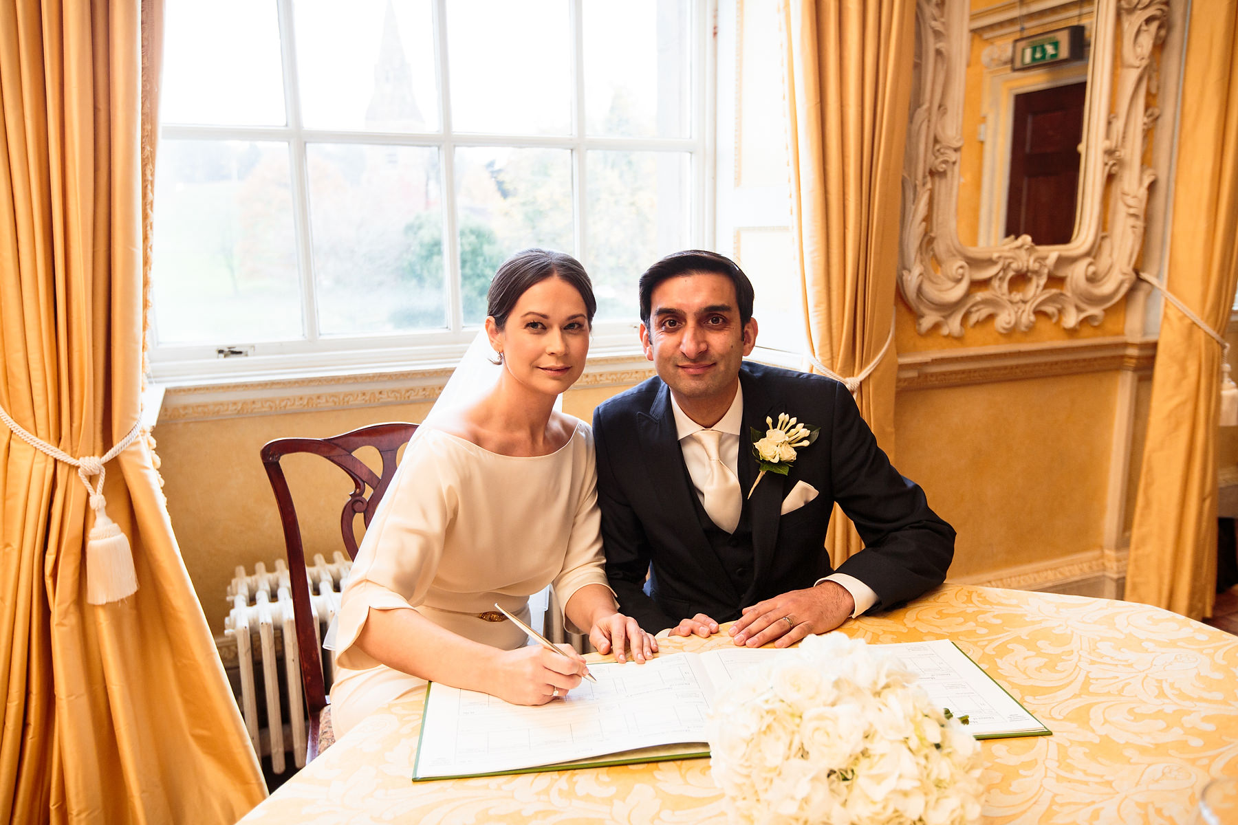 Creative documentary wedding photography at Hagley Hall in Worcestershire by Documentary Wedding Photographer Stuart James