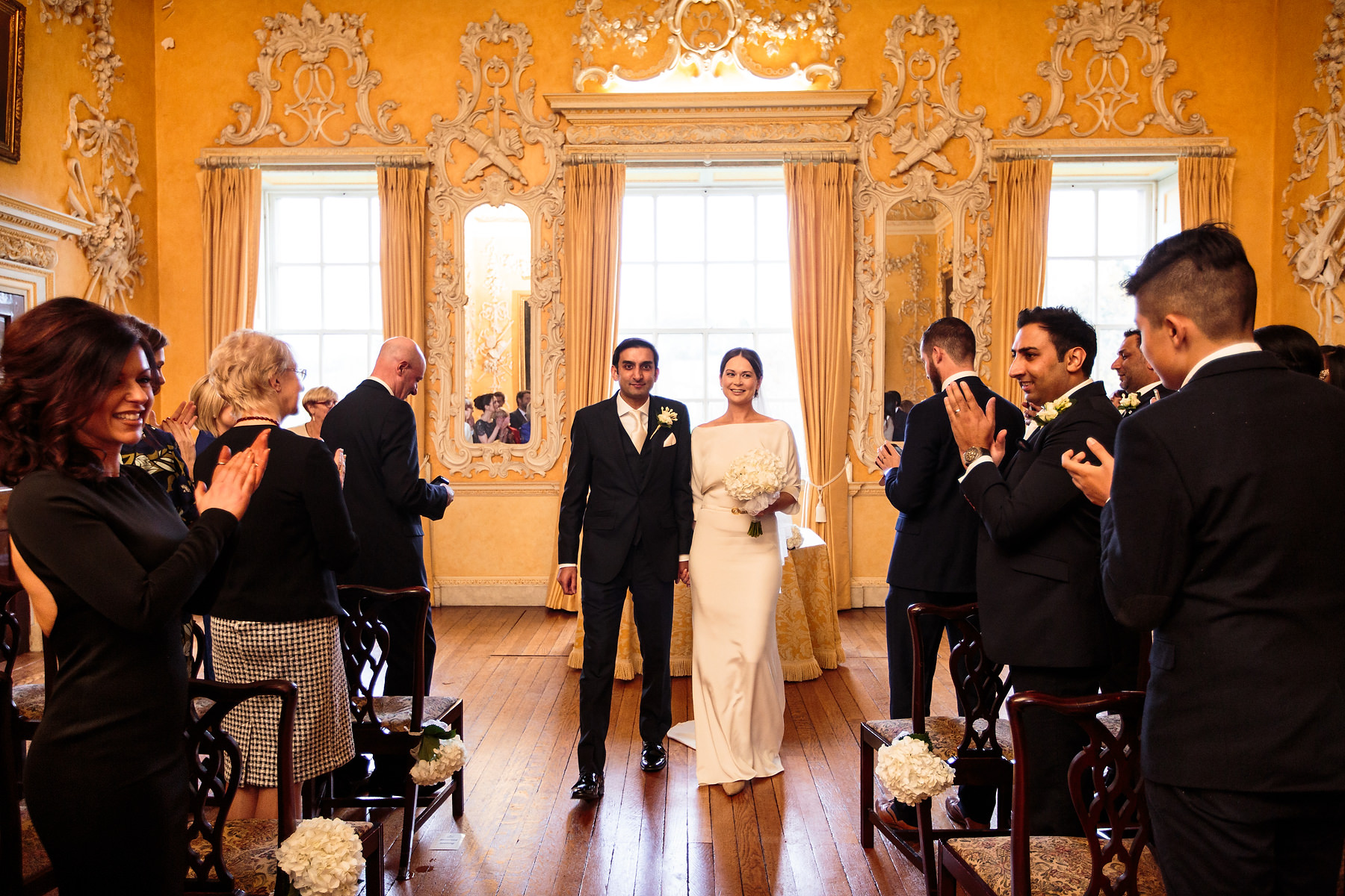 Creative documentary wedding photography at Hagley Hall in Worcestershire by Documentary Wedding Photographer Stuart James