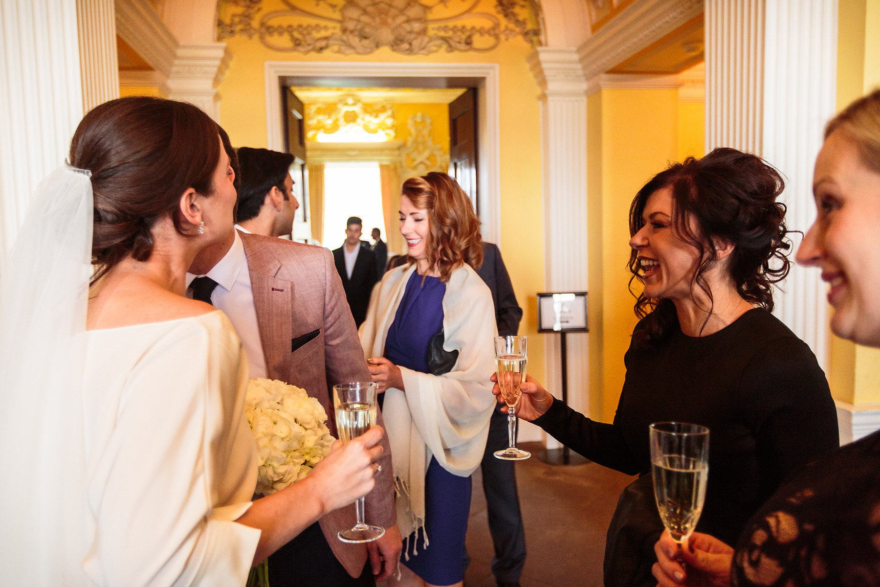 Creative documentary wedding photography at Hagley Hall in Worcestershire by Documentary Wedding Photographer Stuart James
