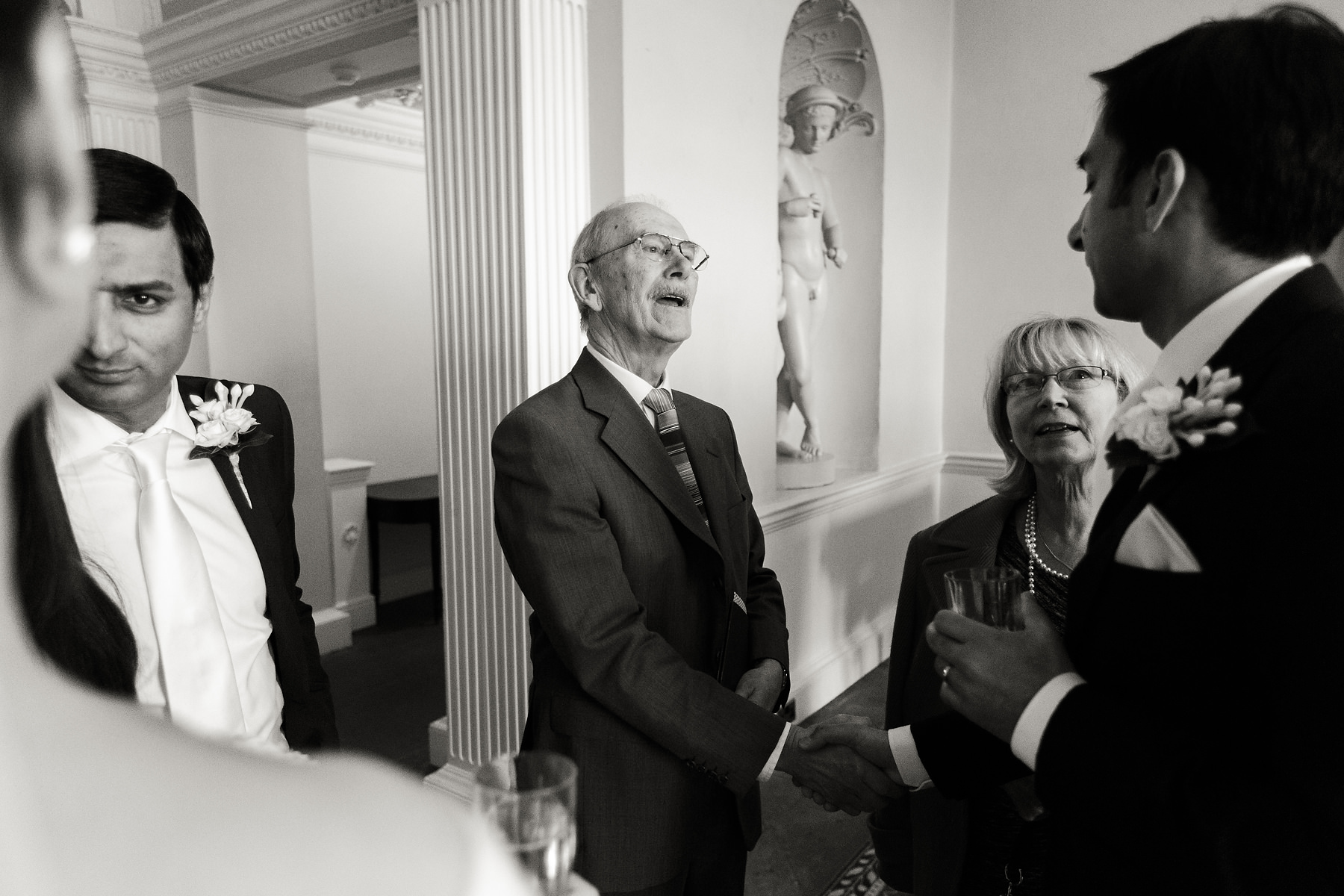 Creative documentary wedding photography at Hagley Hall in Worcestershire by Documentary Wedding Photographer Stuart James