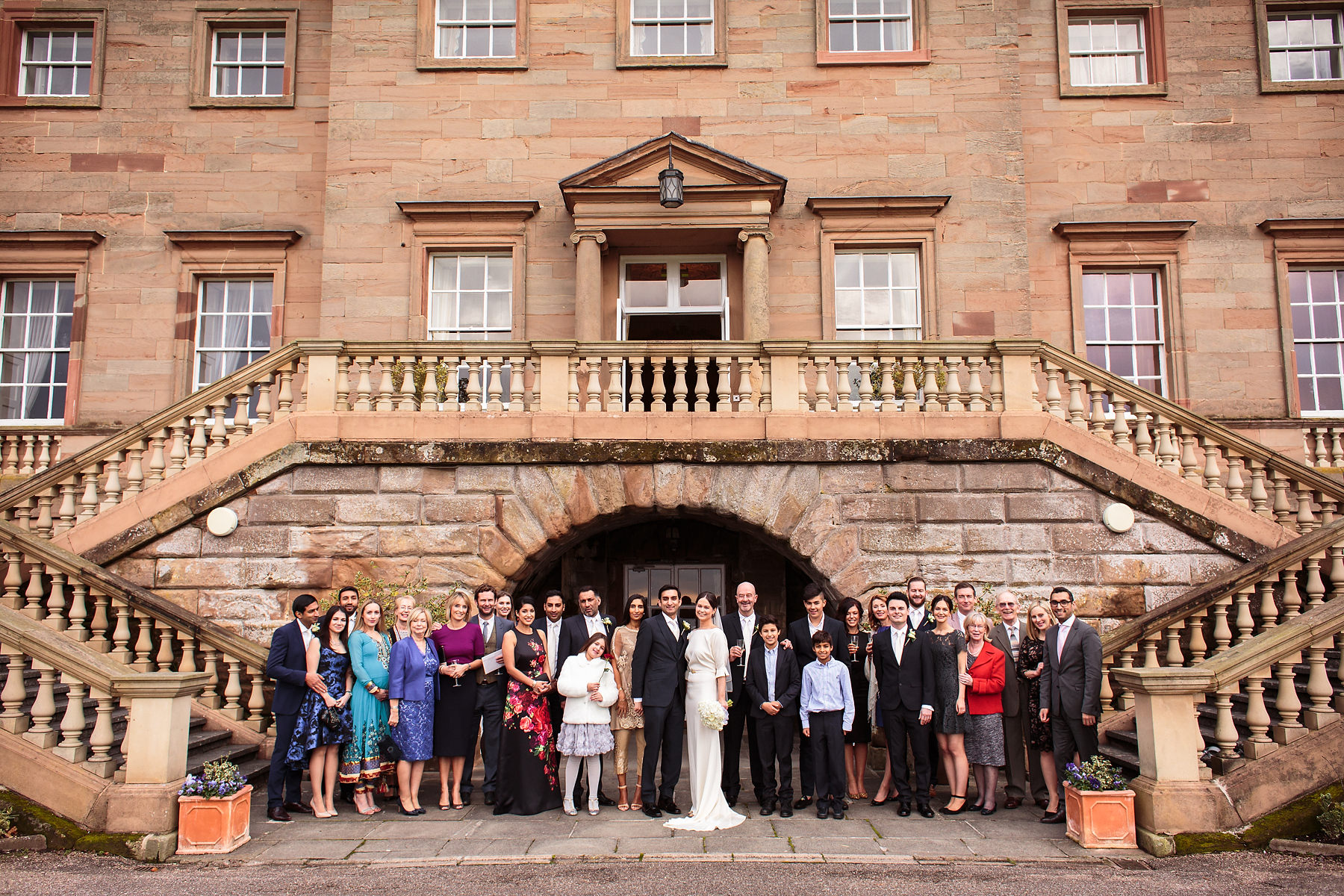 Creative documentary wedding photography at Hagley Hall in Worcestershire by Documentary Wedding Photographer Stuart James