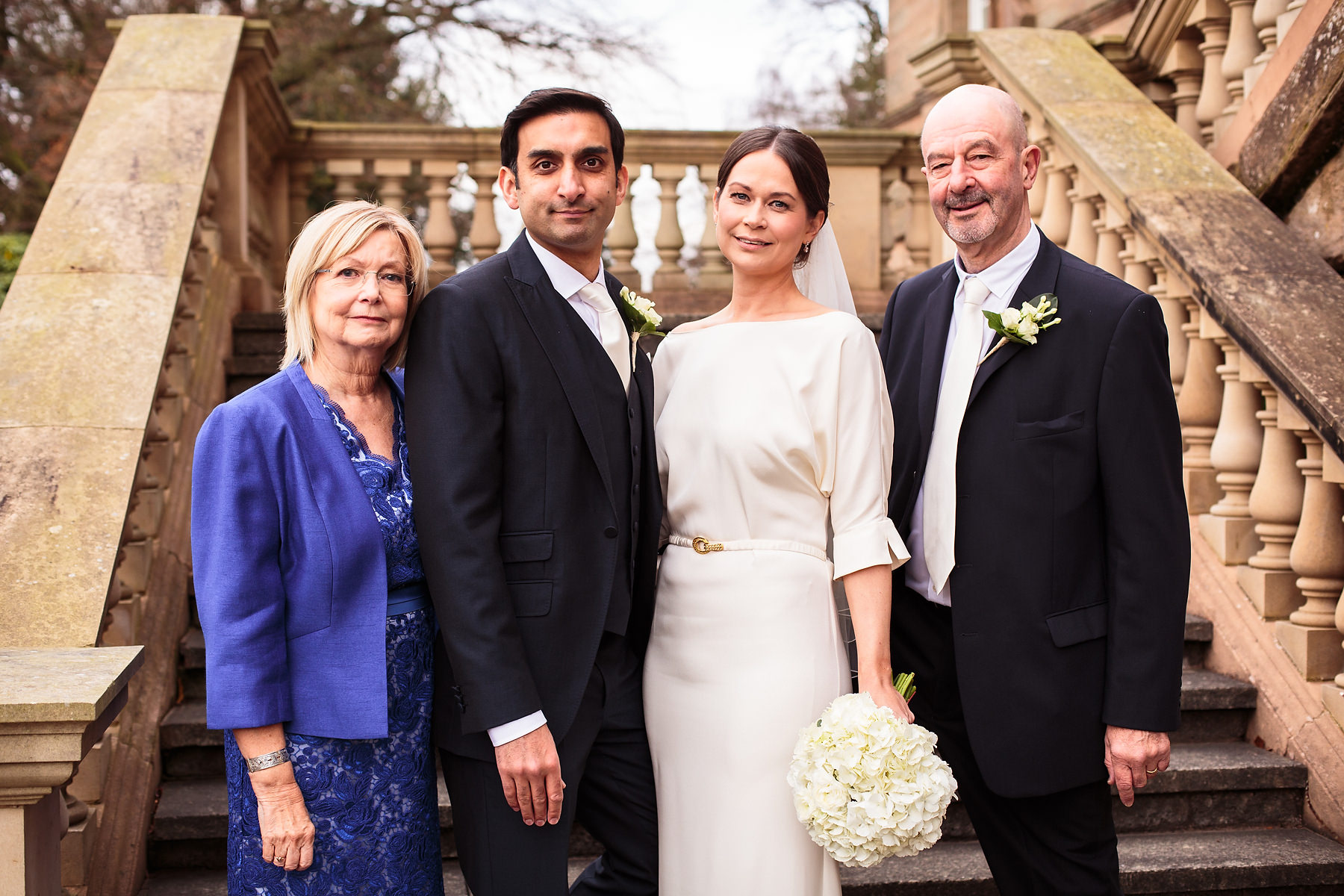 Creative documentary wedding photography at Hagley Hall in Worcestershire by Documentary Wedding Photographer Stuart James