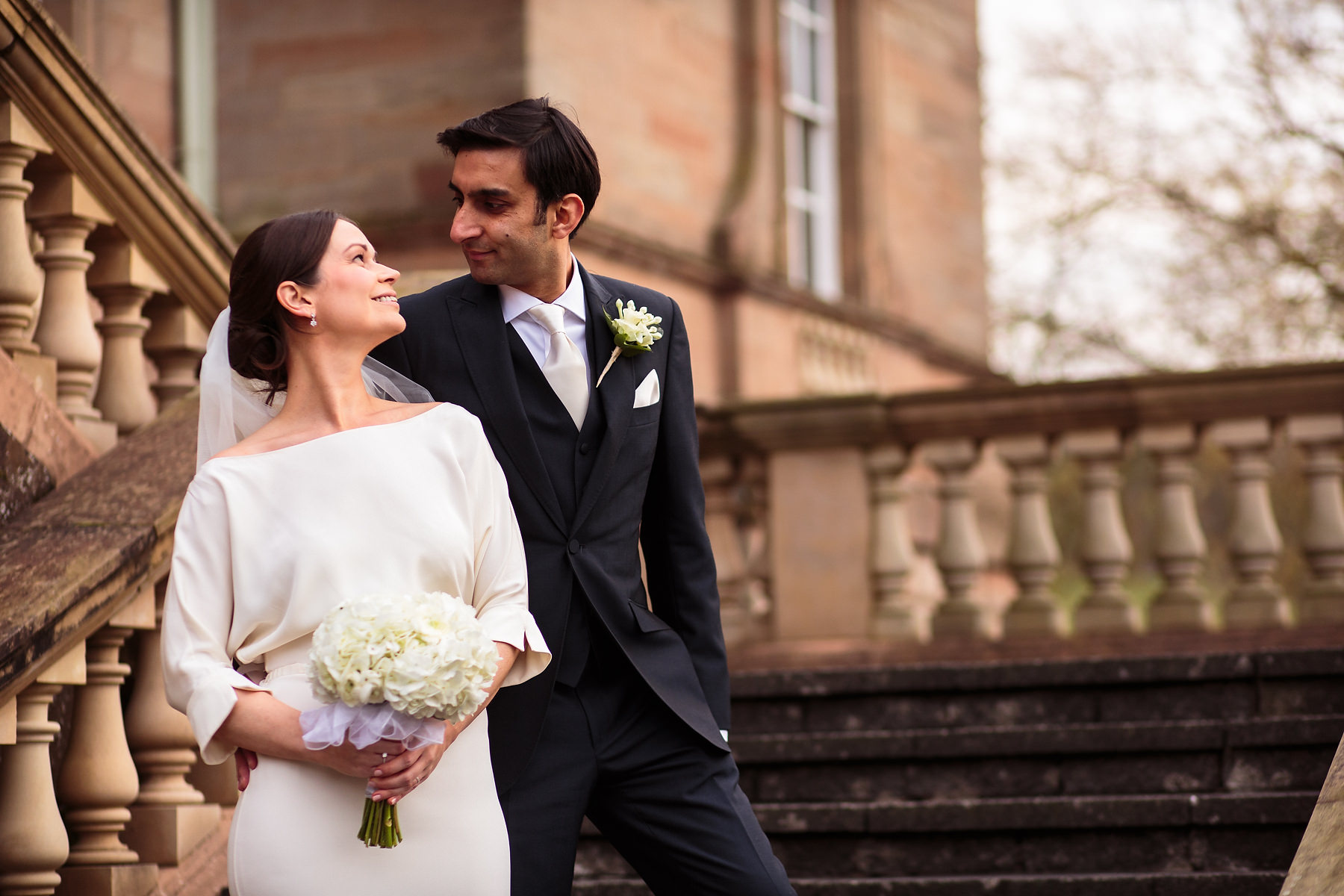 Creative documentary wedding photography at Hagley Hall in Worcestershire by Documentary Wedding Photographer Stuart James
