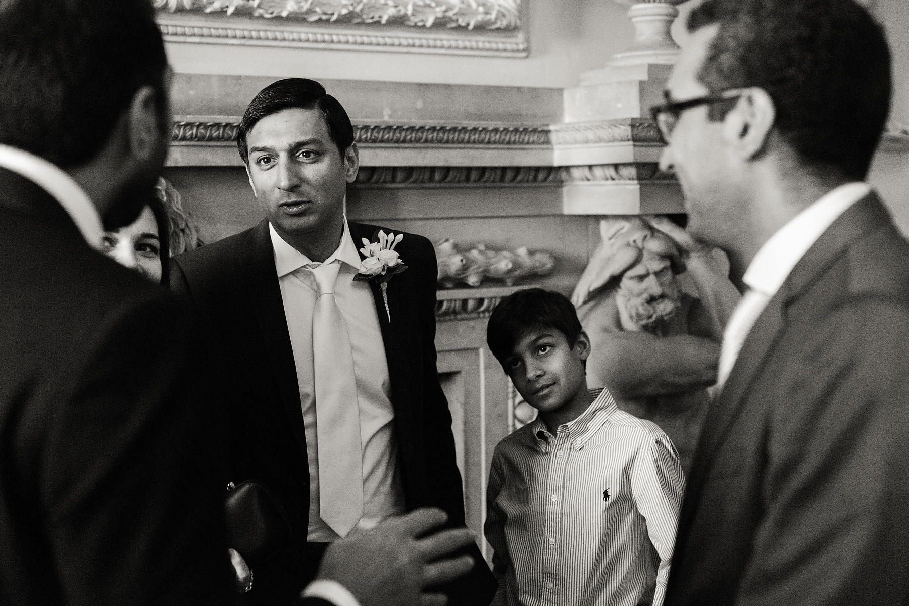 Creative documentary wedding photography at Hagley Hall in Worcestershire by Documentary Wedding Photographer Stuart James