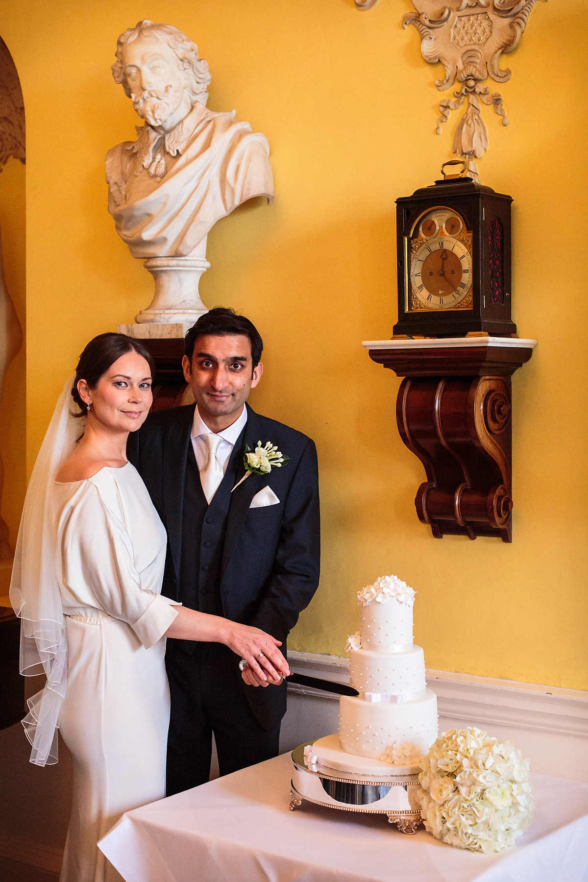 Creative documentary wedding photography at Hagley Hall in Worcestershire by Documentary Wedding Photographer Stuart James