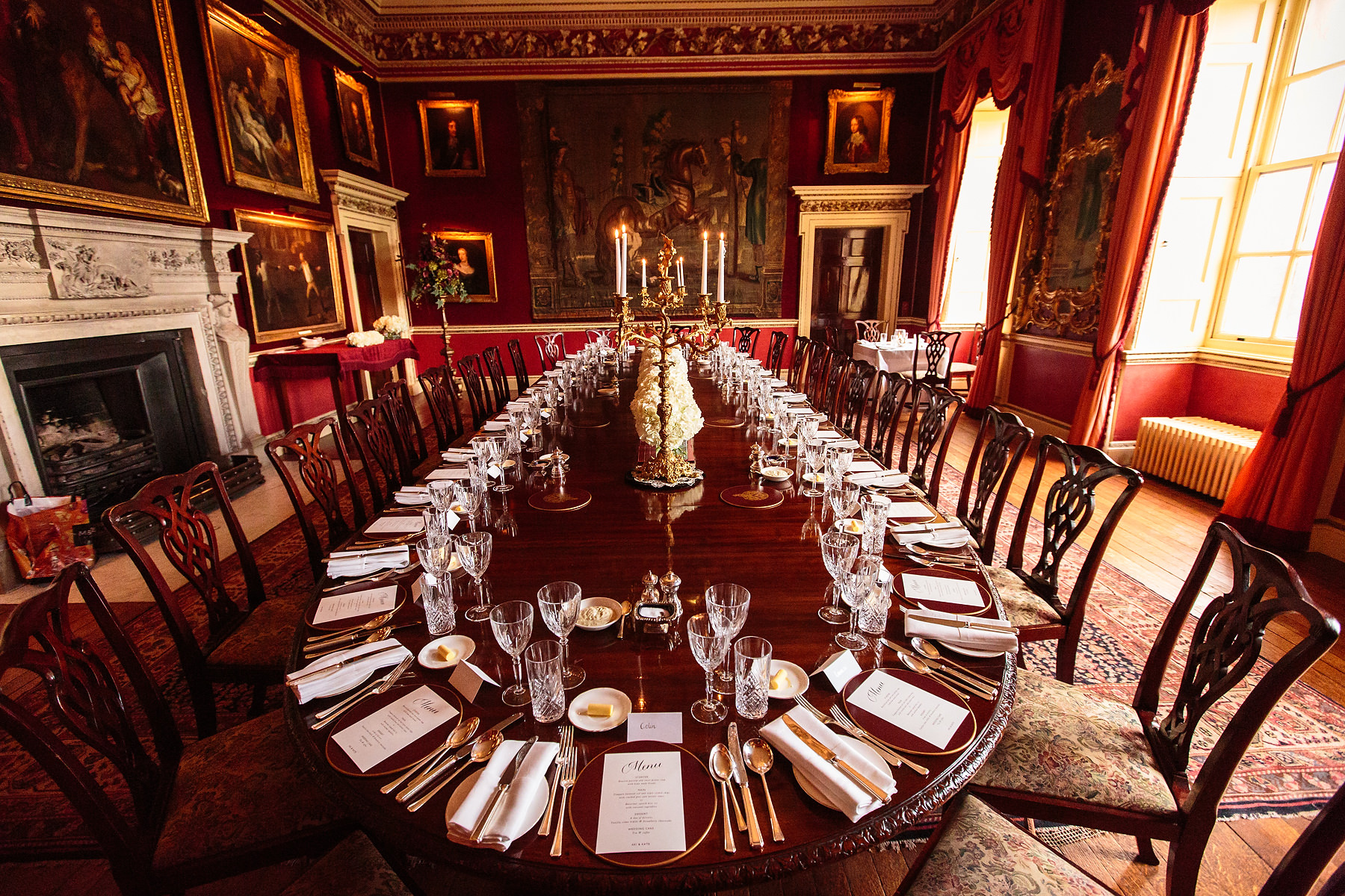 Creative documentary wedding photography at Hagley Hall in Worcestershire by Documentary Wedding Photographer Stuart James
