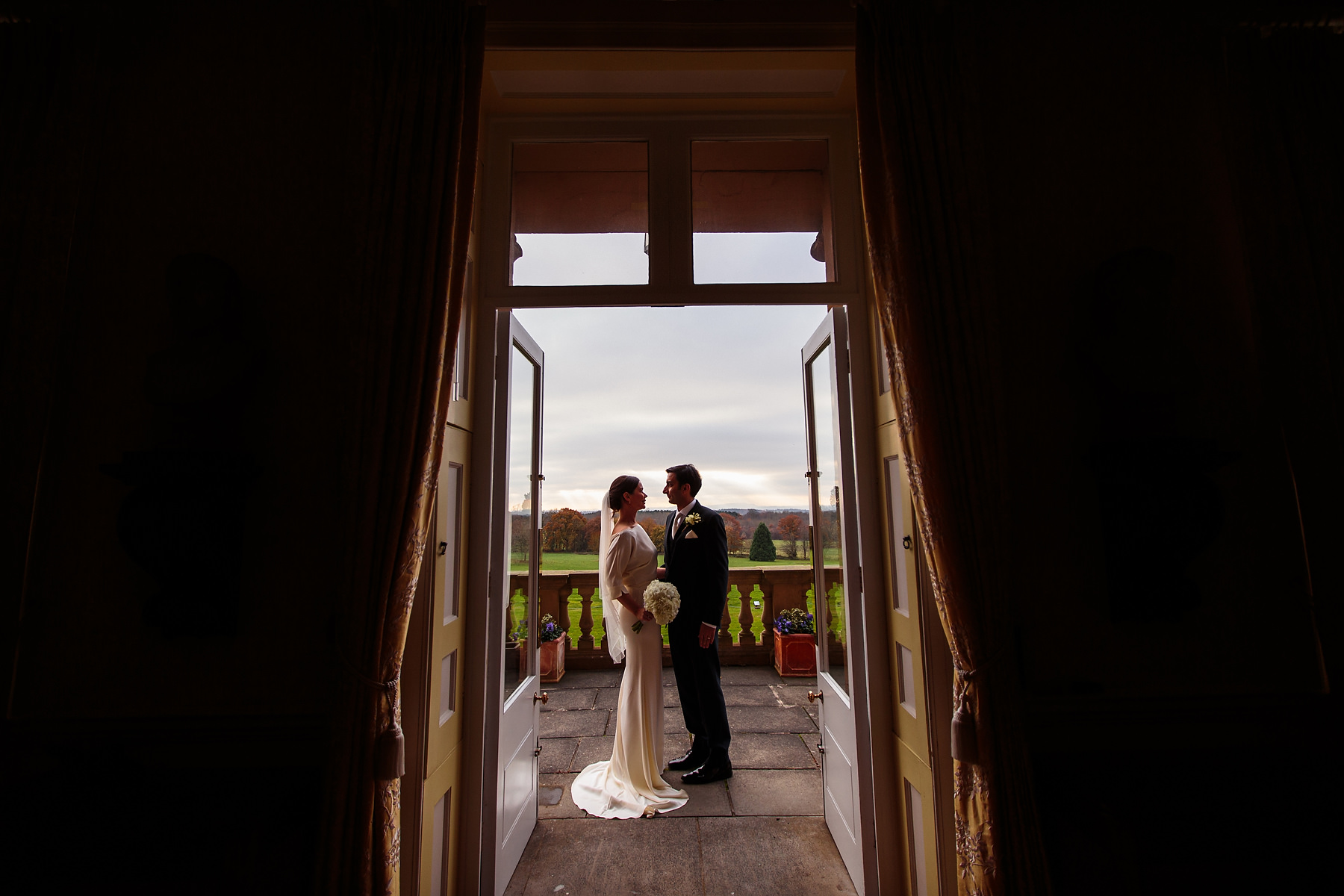 Creative documentary wedding photography at Hagley Hall in Worcestershire by Documentary Wedding Photographer Stuart James