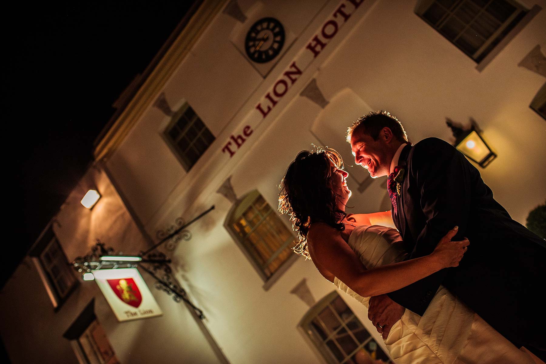 Stunning creative wedding photography at The Lion Hotel in Brewood by Documentary Wedding Photographer Stuart James