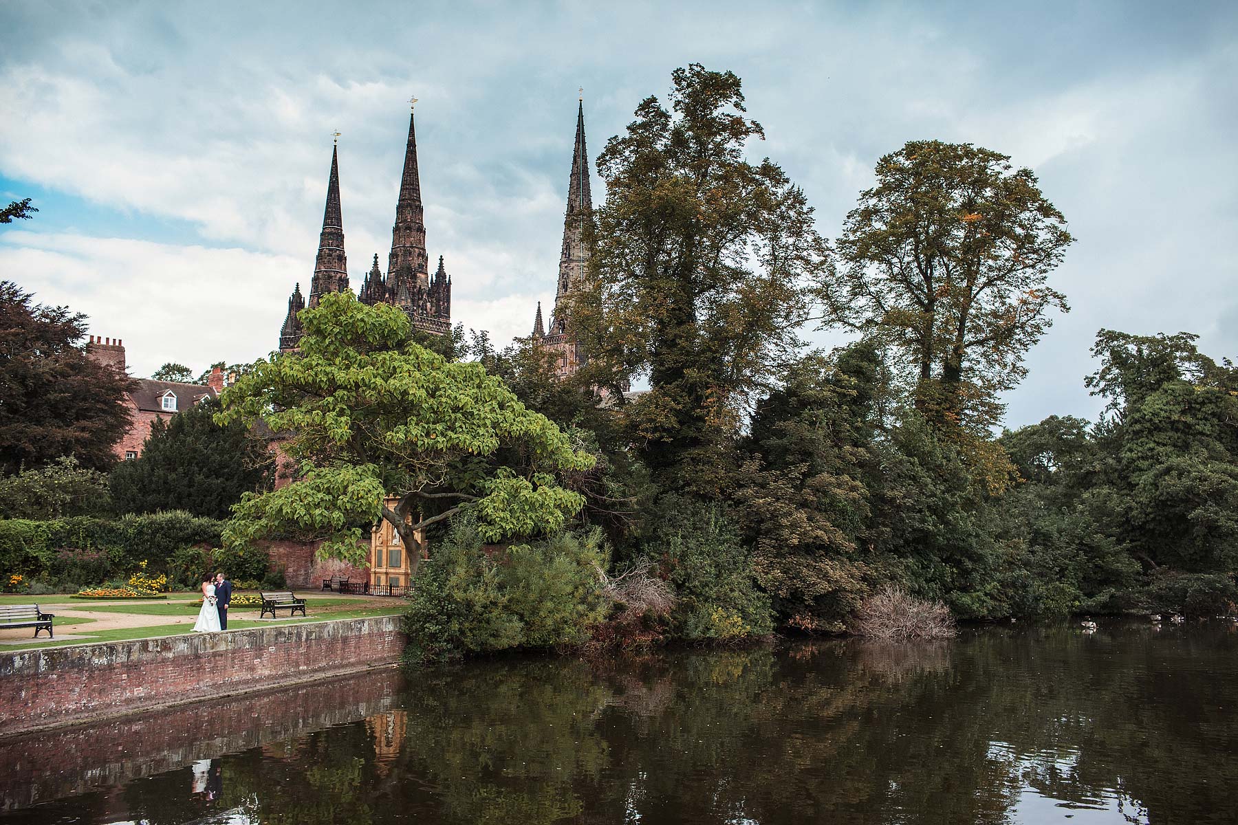 Beautiful wedding photography at Lichfield Cathedral in Lichfield by Documentary Wedding Photographer Stuart James