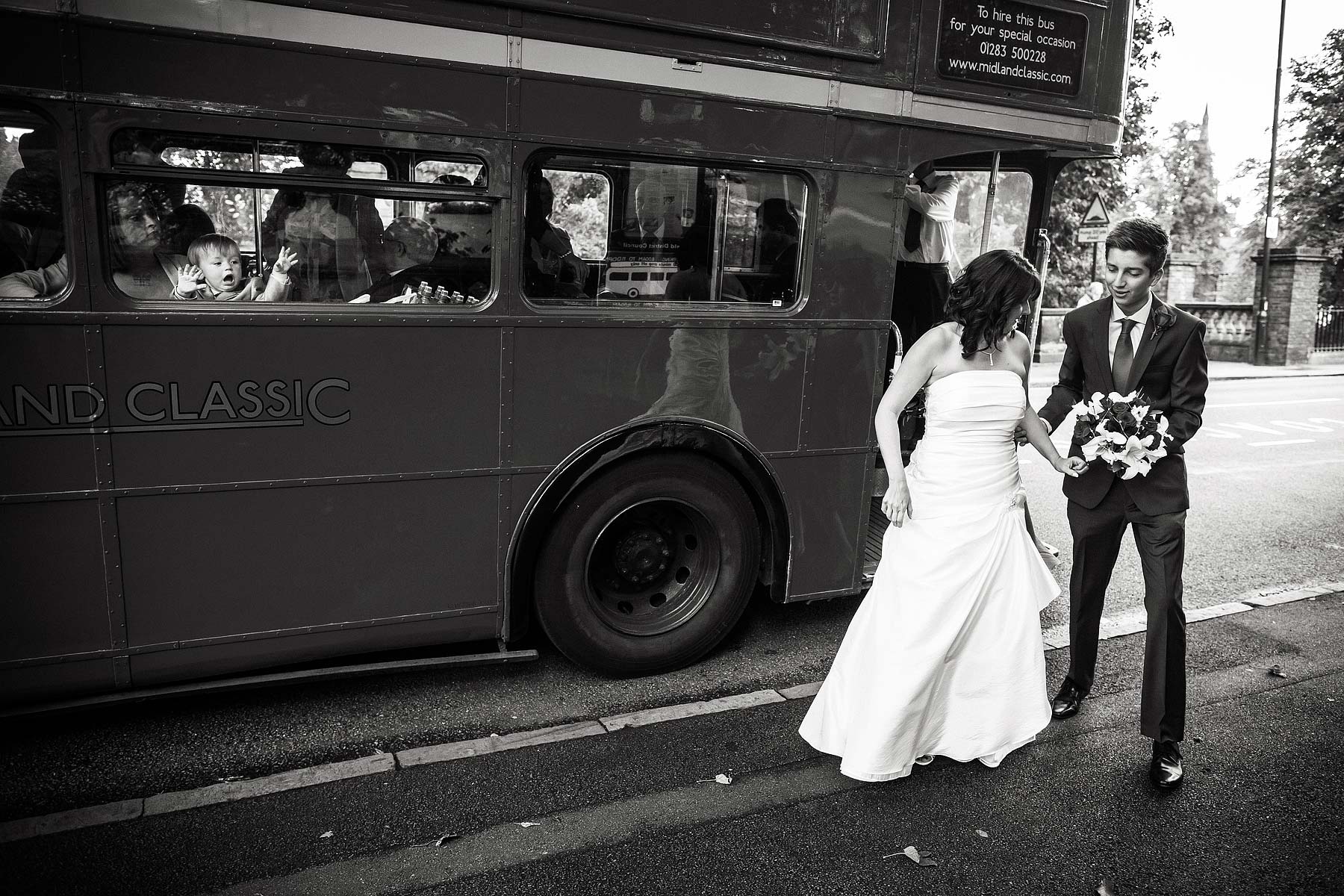 Fun creative storytelling wedding photography at Lichfield Registry Office in Lichfield by Documentary Wedding Photographer Stuart James