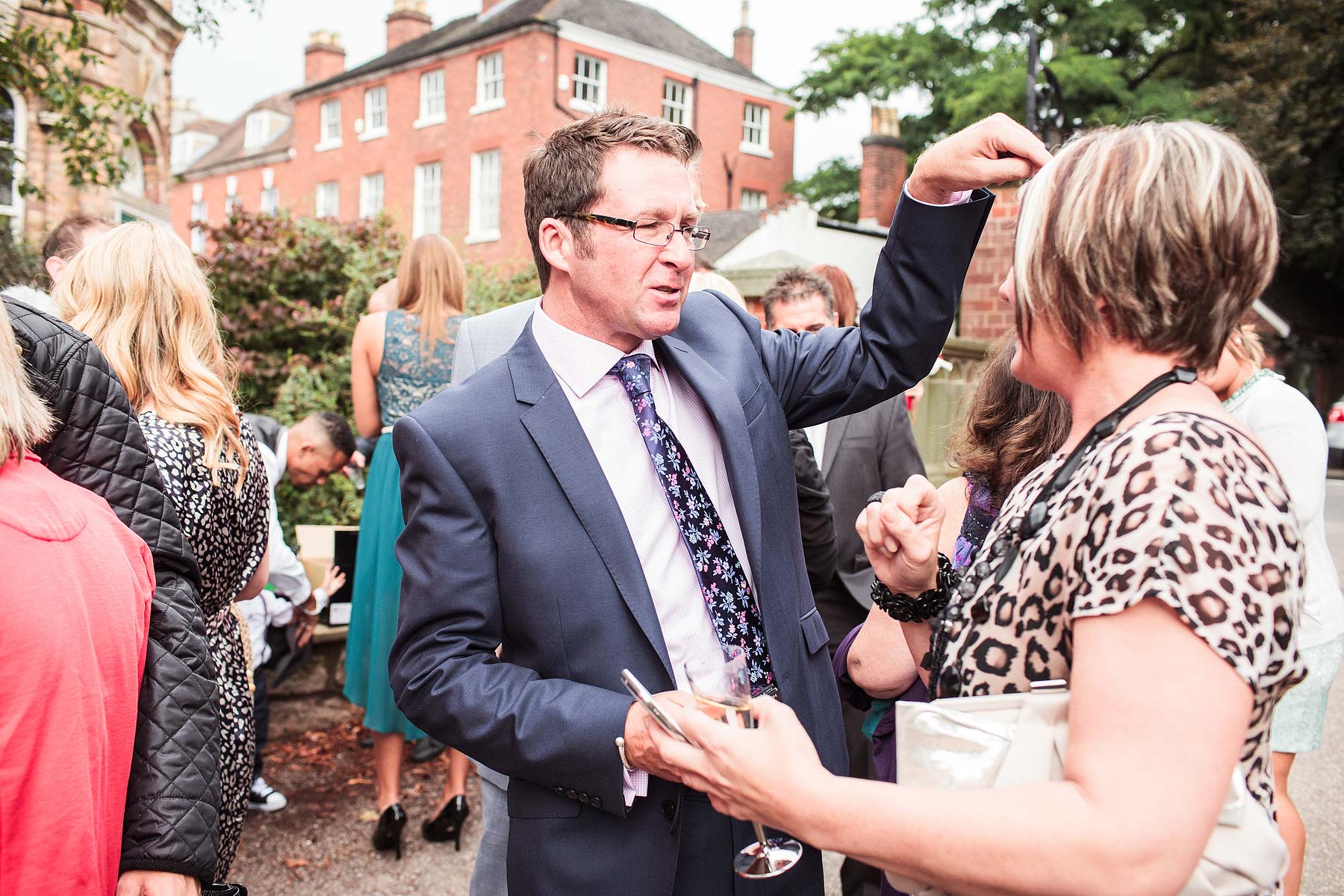 Fun creative storytelling wedding photography at Lichfield Registry Office in Lichfield by Documentary Wedding Photographer Stuart James