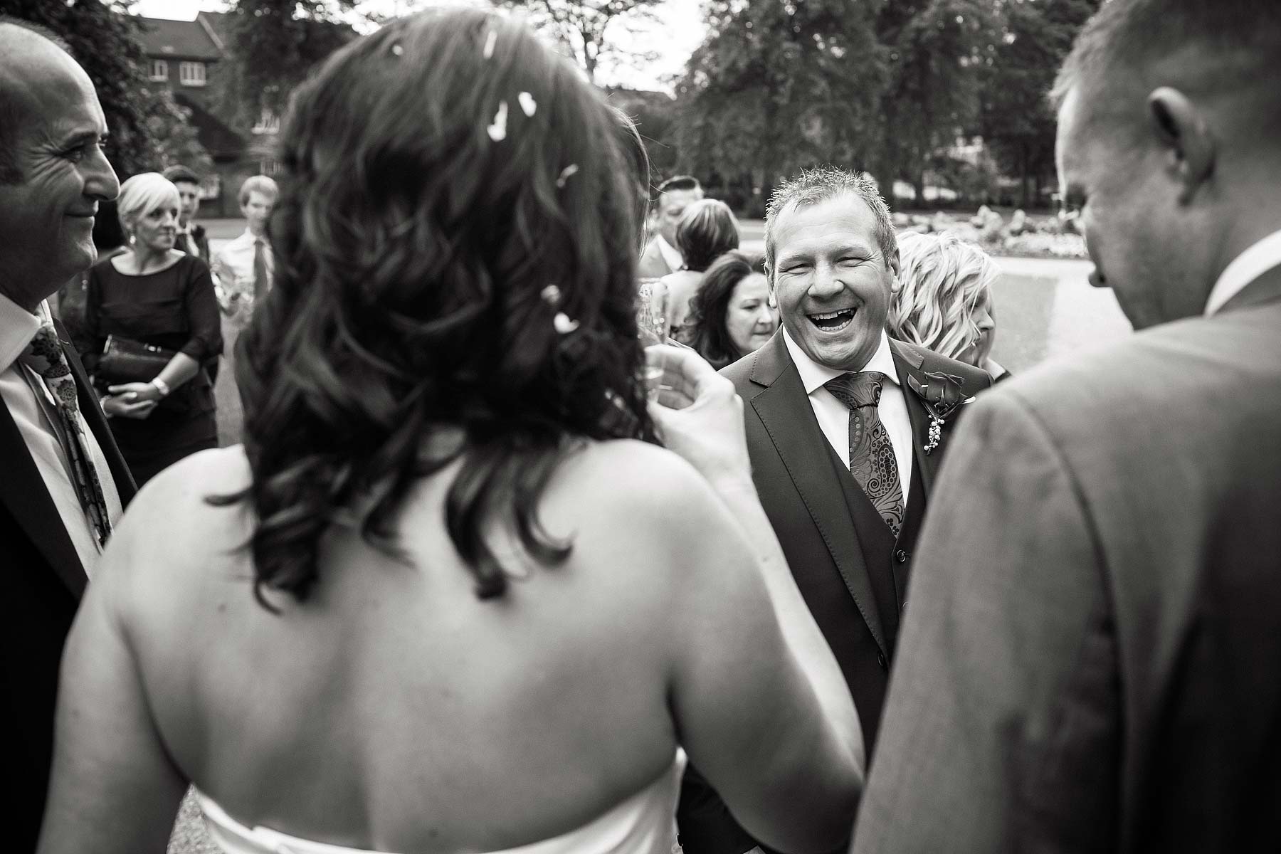 Relaxed natural wedding photographs at Lichfield Registry Office in Lichfield by Staffordshire Wedding Photographer Stuart James