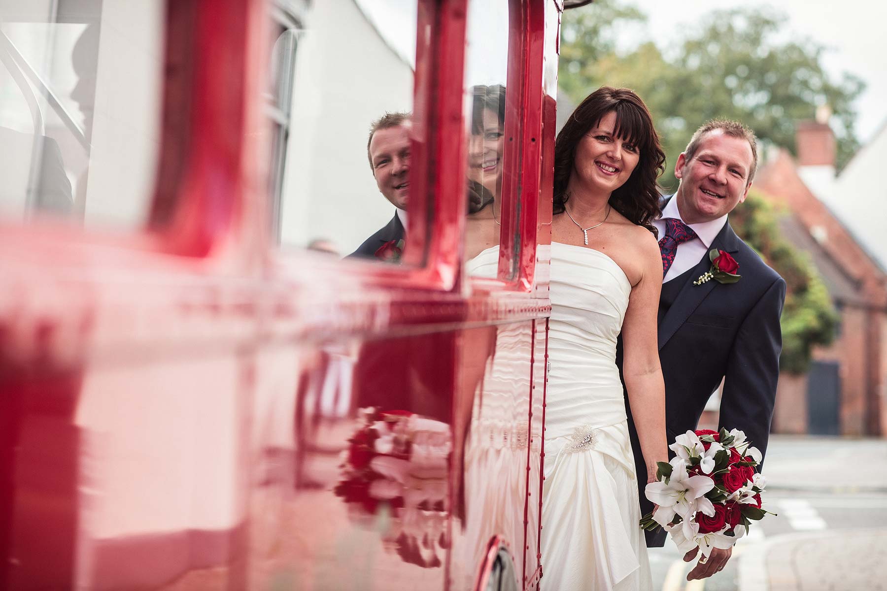 Creative modern wedding photography at The Lion Hotel in Brewood by Documentary Wedding Photographer Stuart James