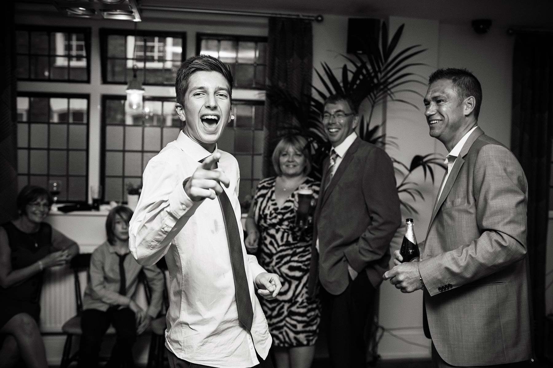 Creative modern wedding photography at The Lion Hotel in Brewood by Documentary Wedding Photographer Stuart James