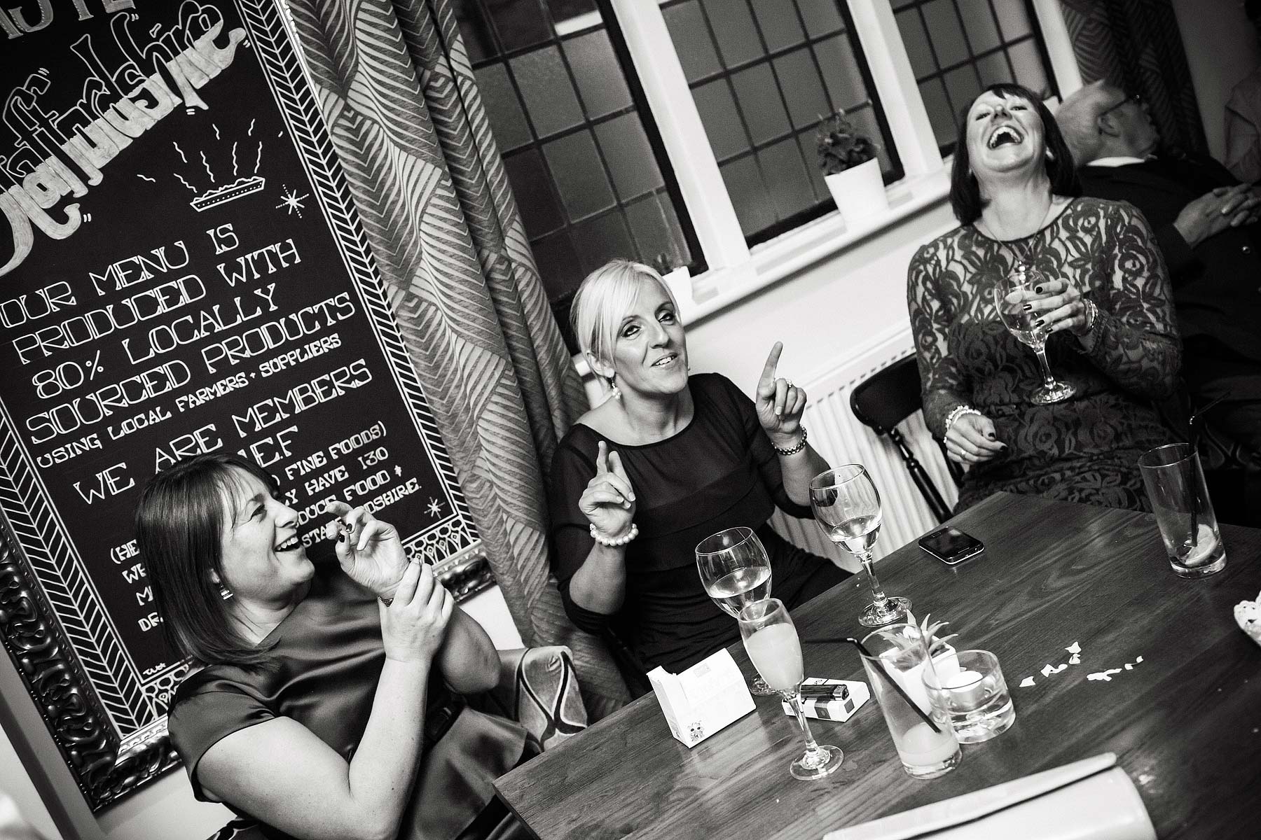 Creative modern wedding photography at The Lion Hotel in Brewood by Documentary Wedding Photographer Stuart James