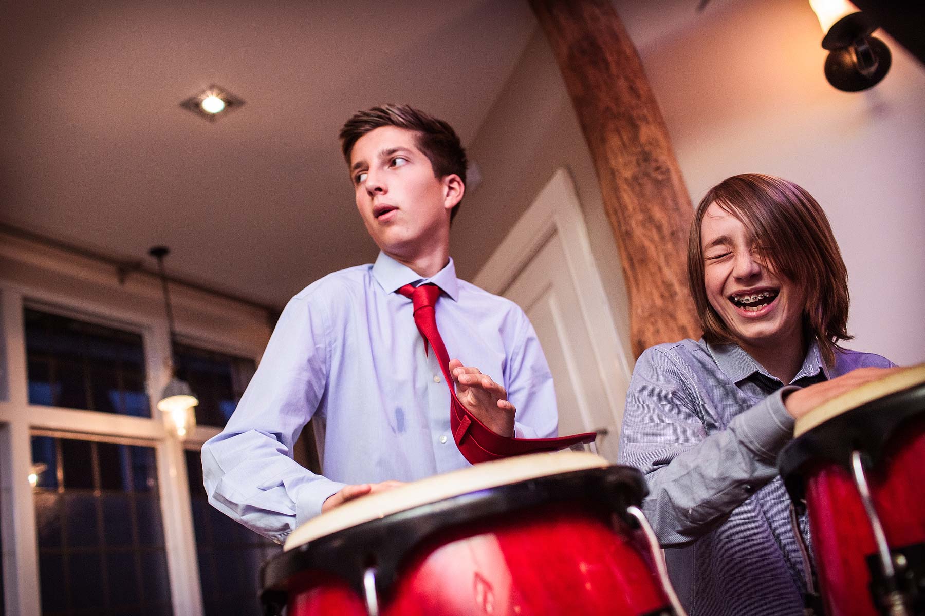 Creative modern wedding photography at The Lion Hotel in Brewood by Documentary Wedding Photographer Stuart James