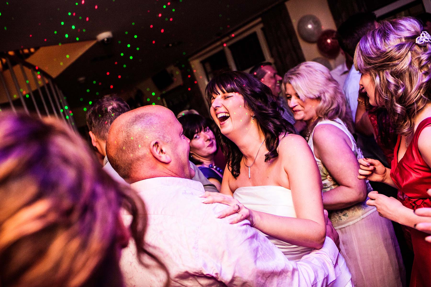 Fun natural wedding photographs at The Lion Hotel in Brewood by Documentary Wedding Photographer Stuart James