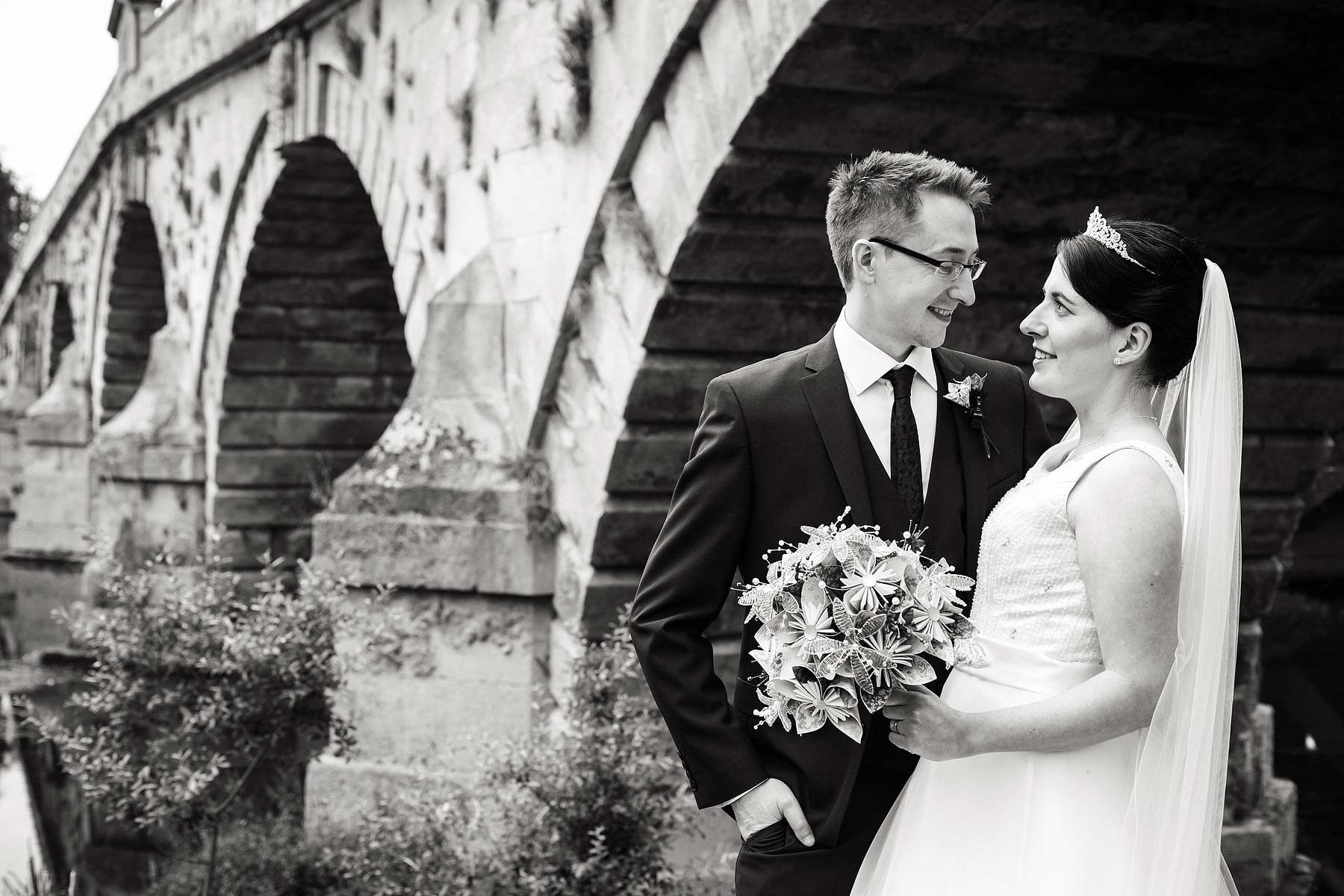 Creative wedding photography by Documentary Wedding Photographer Stuart James at Mytton and Mermaid in Shrewsbury