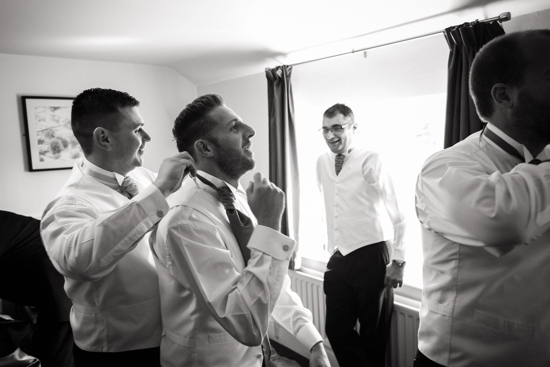 Creative wedding photography by Documentary Wedding Photographer Stuart James at Oak Farm in Cannock