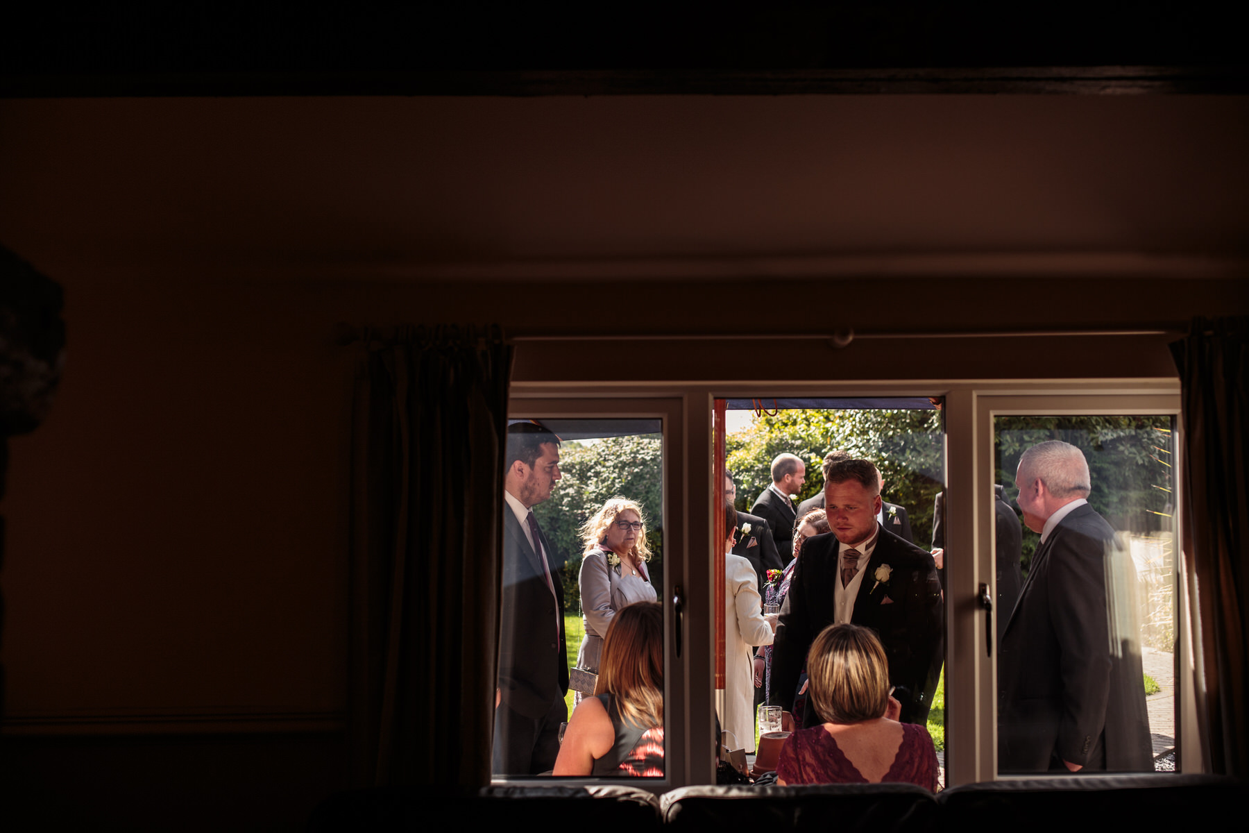 Creative wedding photography by Documentary Wedding Photographer Stuart James at Oak Farm in Cannock
