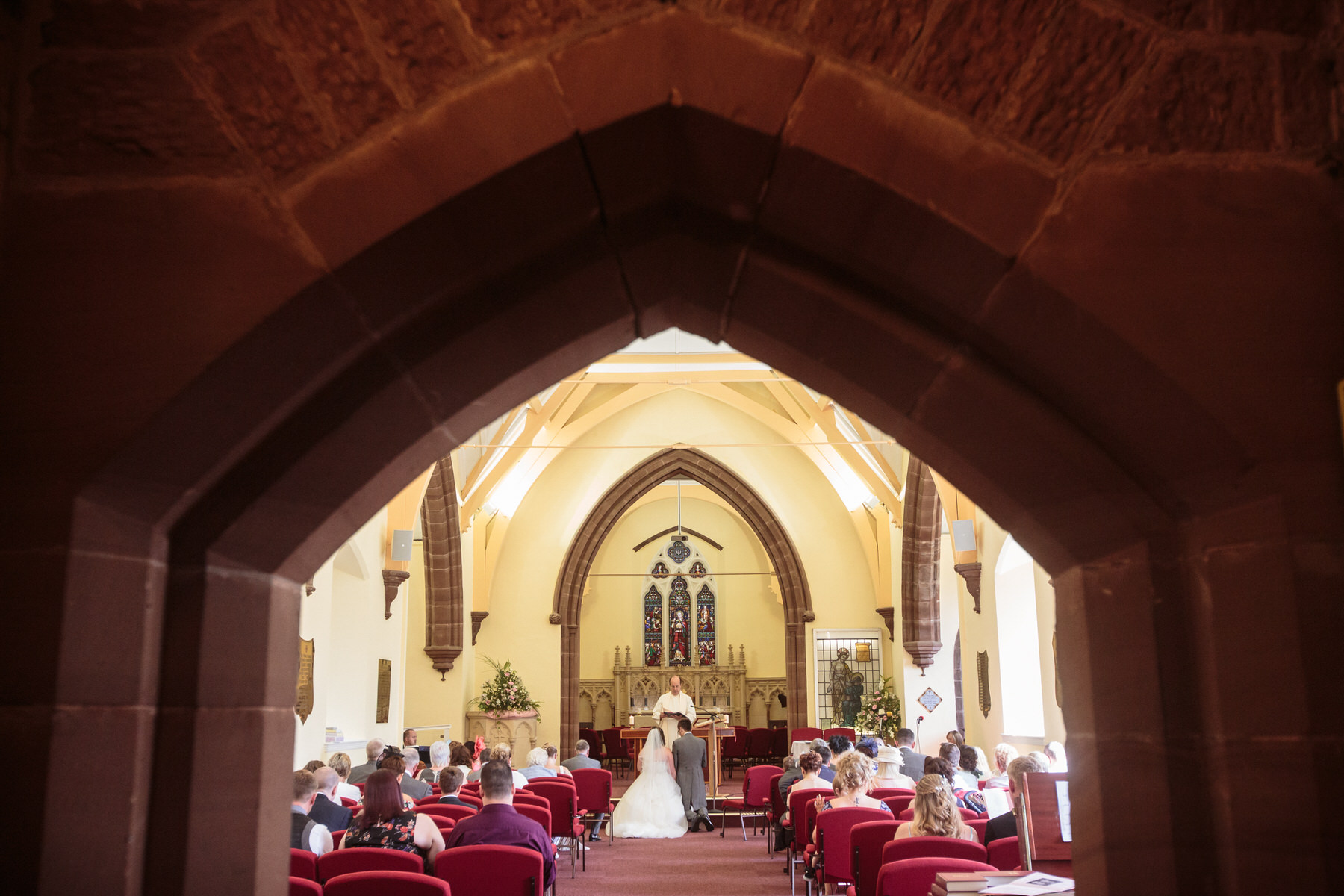 Creative wedding photography by Documentary Wedding Photographer Stuart James at Oak Farm in Cannock