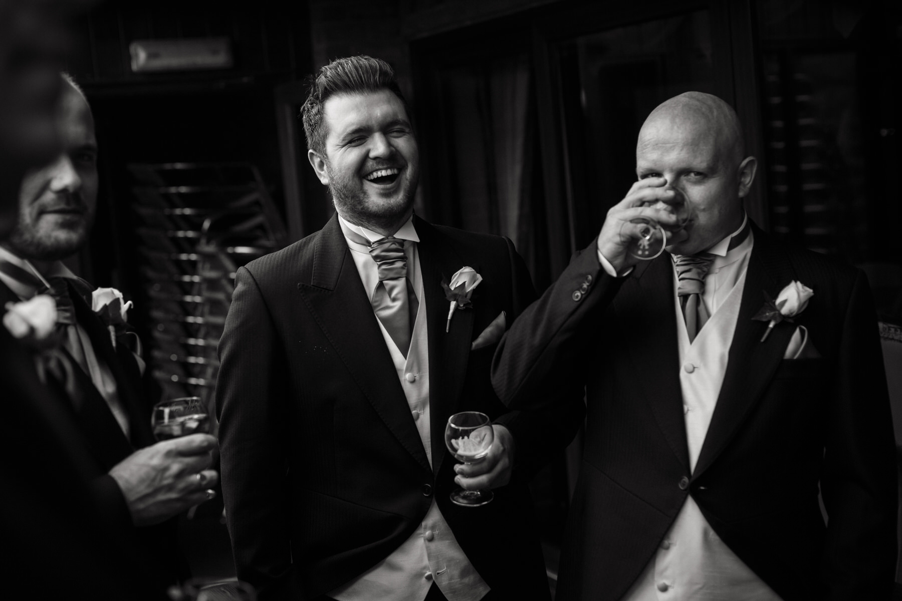 Creative wedding photography by Documentary Wedding Photographer Stuart James at Oak Farm in Cannock