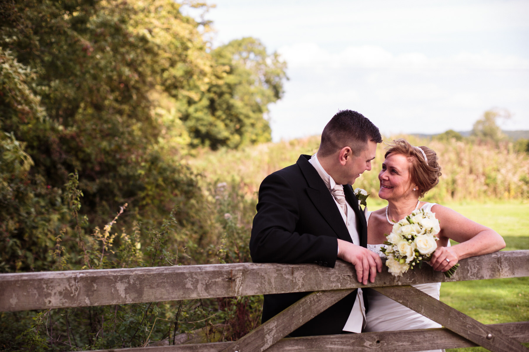 Creative wedding photography by Documentary Wedding Photographer Stuart James at Oak Farm in Cannock