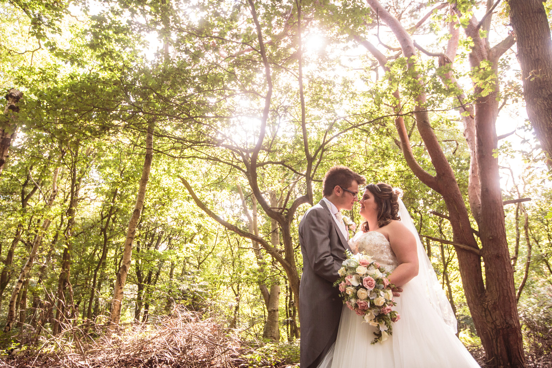 Creative wedding photography by Documentary Wedding Photographer Stuart James at Oak Farm in Cannock