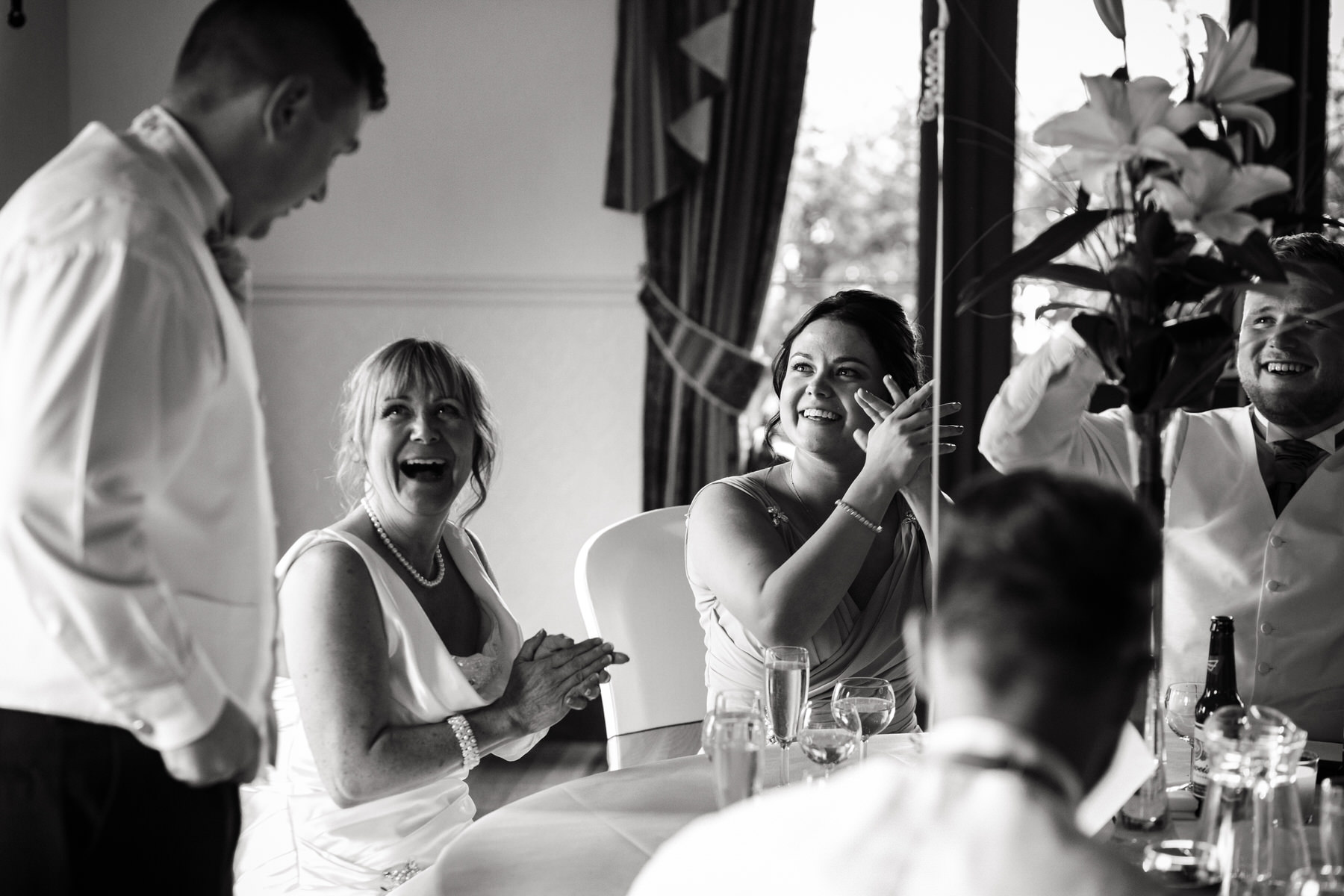 Creative wedding photography by Documentary Wedding Photographer Stuart James at Oak Farm in Cannock