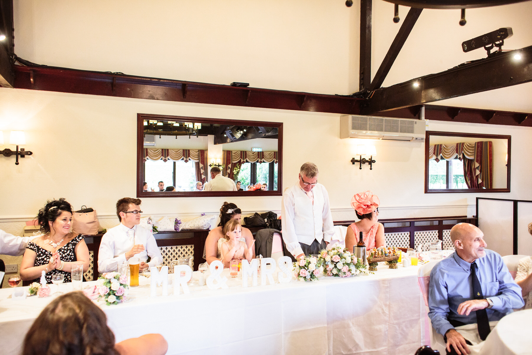 Creative wedding photography by Documentary Wedding Photographer Stuart James at Oak Farm in Cannock