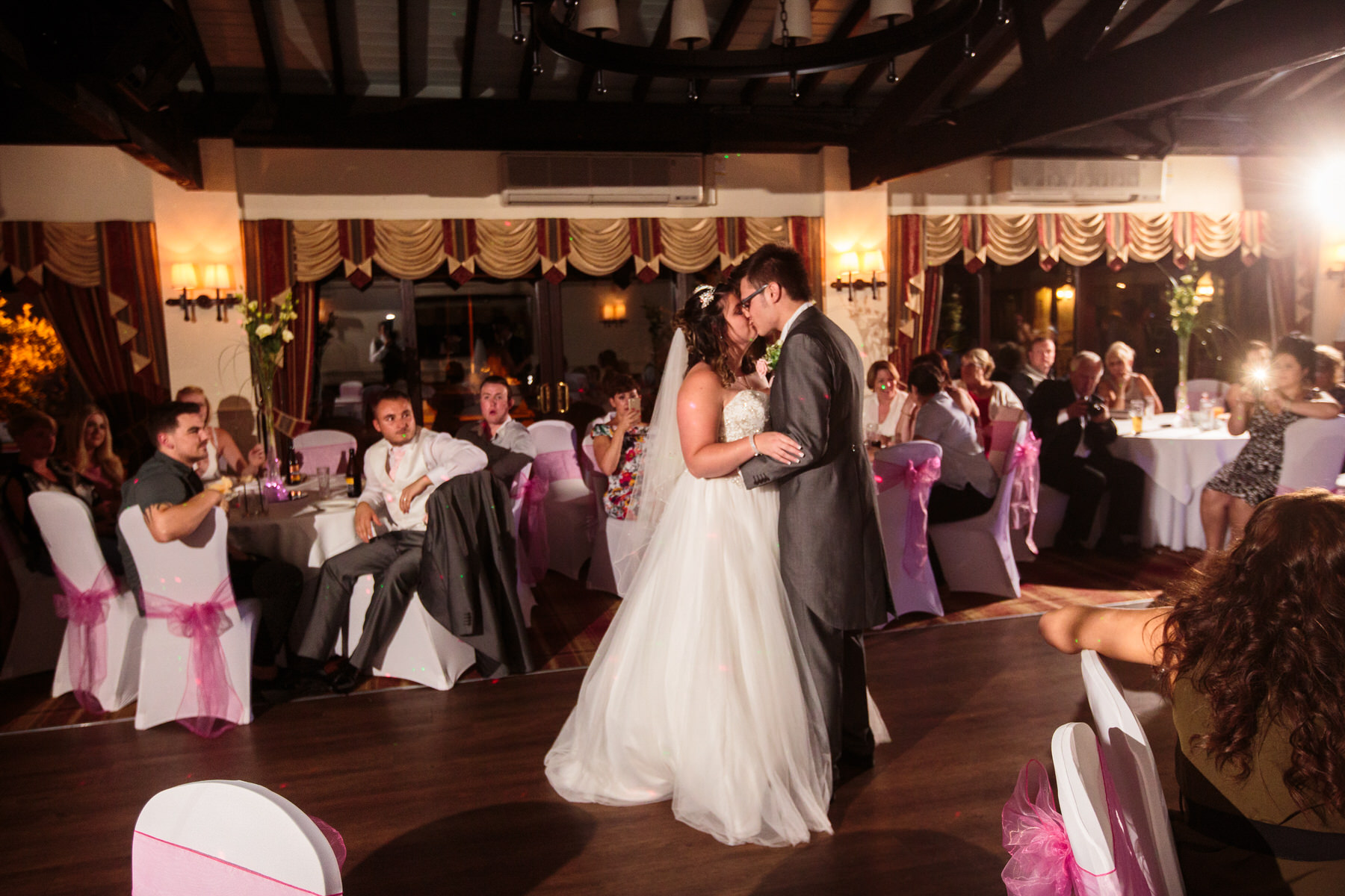 Creative wedding photography by Documentary Wedding Photographer Stuart James at Oak Farm in Cannock