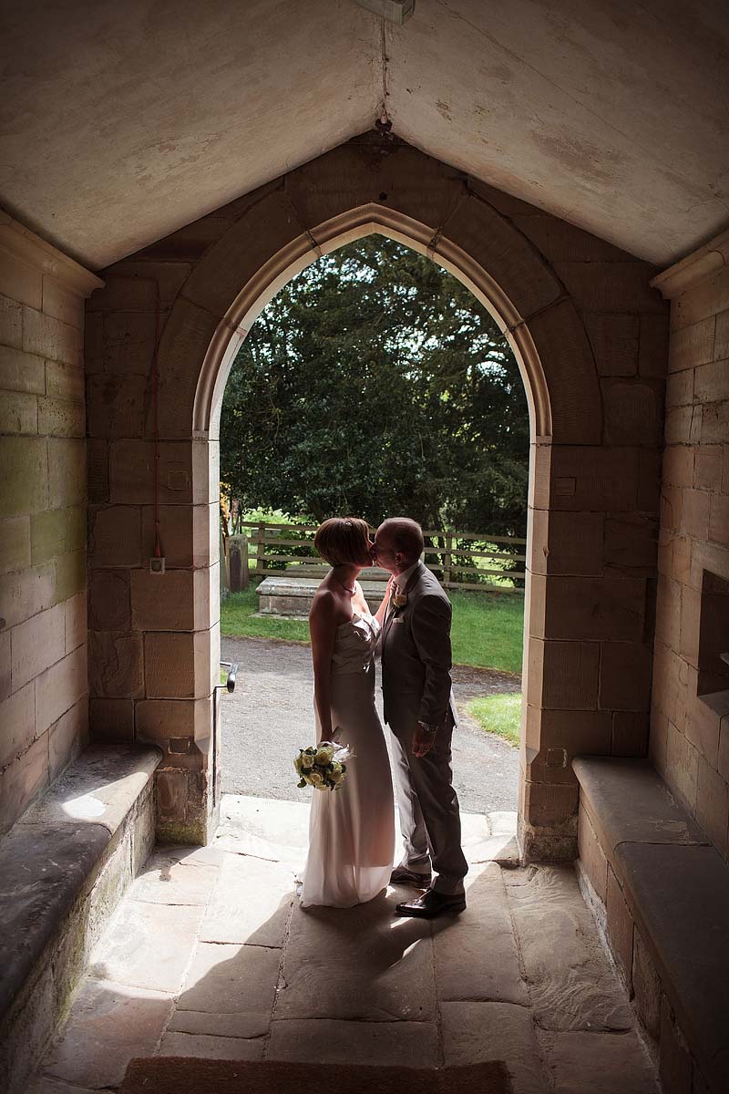 Beautiful photographs of wedding at All Saints Church in Sandon by Staffordshire Wedding Photographer Stuart James