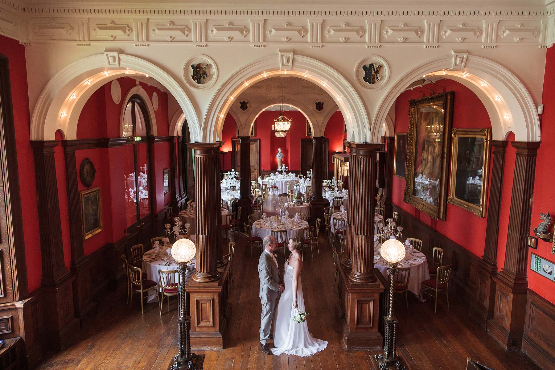 Saloon at Sandon Hall in Staffordshire by Recommended Wedding Photographer Stuart James