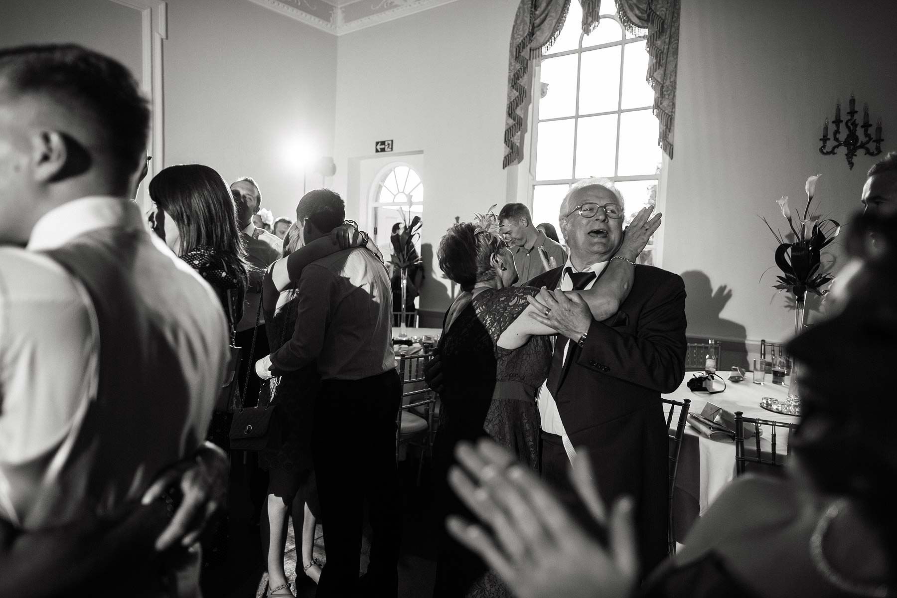 Fantastic photographs of brilliant party at Somerford Hall in Brewood by Staffordshire Wedding Photographers Stuart James