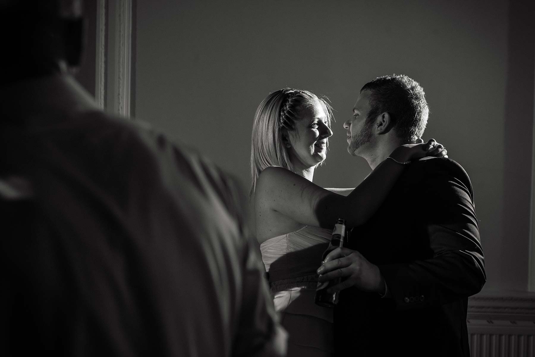 Creating brilliant photos of evening party at Somerford Hall in Brewood by Documentary Wedding Photographers Stuart James