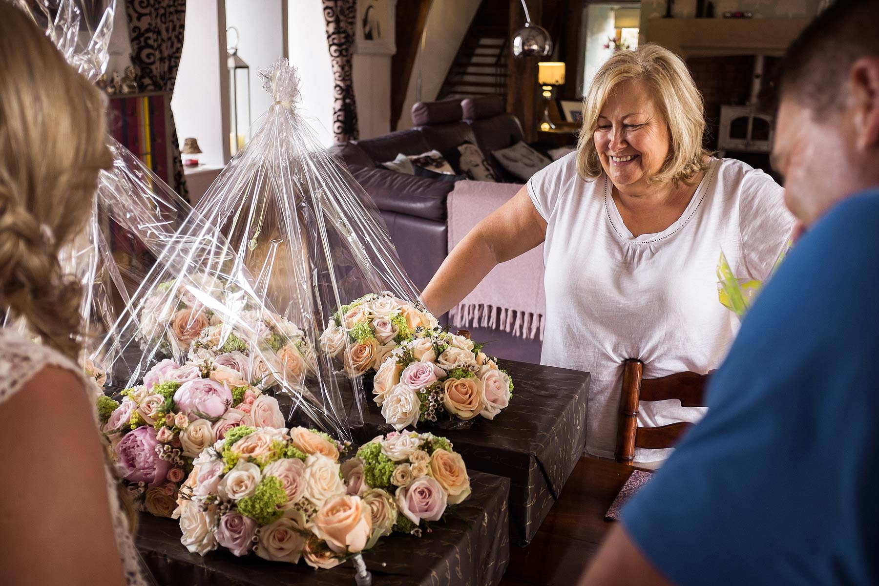 Stunning flowers from Fine Flowers Rugeley for wedding at Weston Park in Staffordshire by Wedding Photojournalist Stuart James