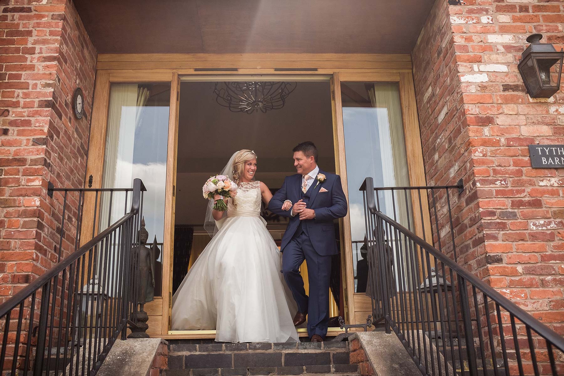 Capturing dads first look at his beautiful daughter on the morning of her wedding at Weston Park in Staffordshire by Reportage Wedding Photographer Stuart James