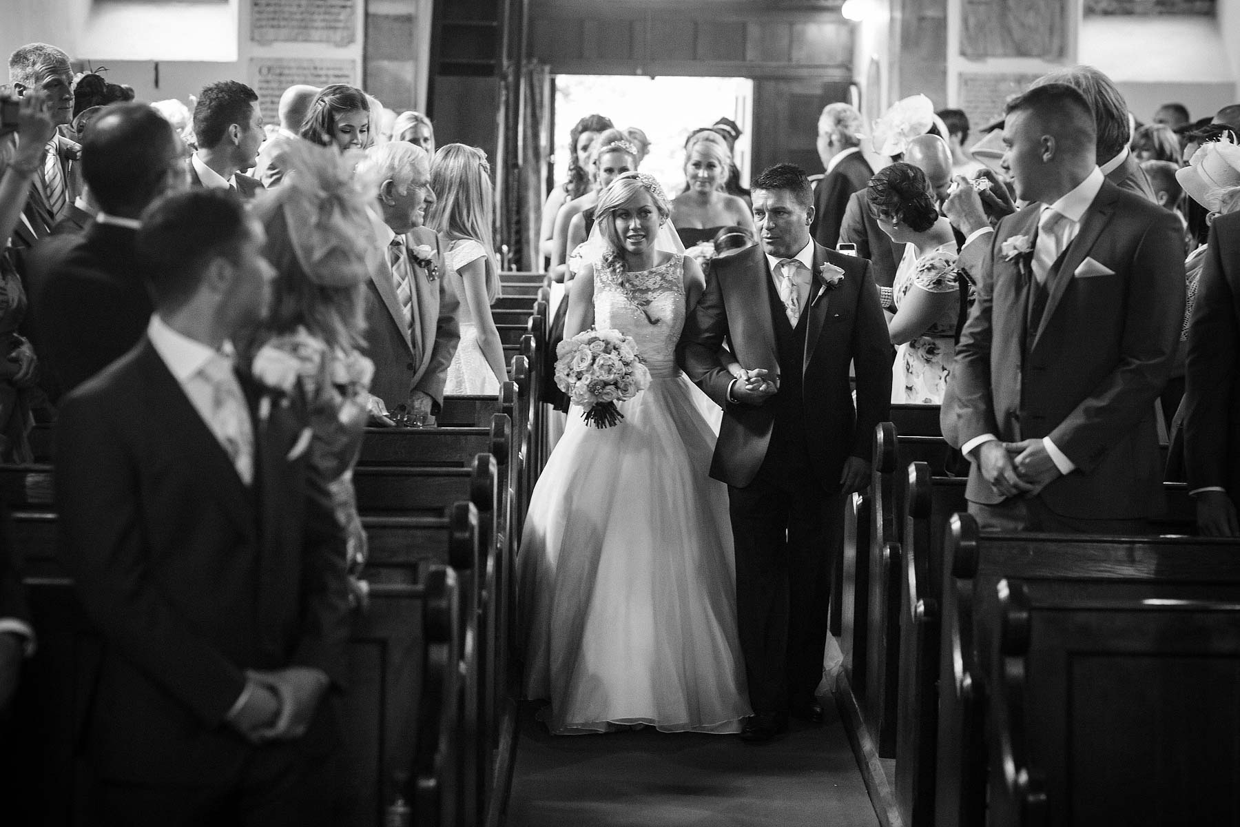 Beautiful storytelling photography at St Andrews Church Weston Park in Staffordshire by Documentary Wedding Photographer Stuart James