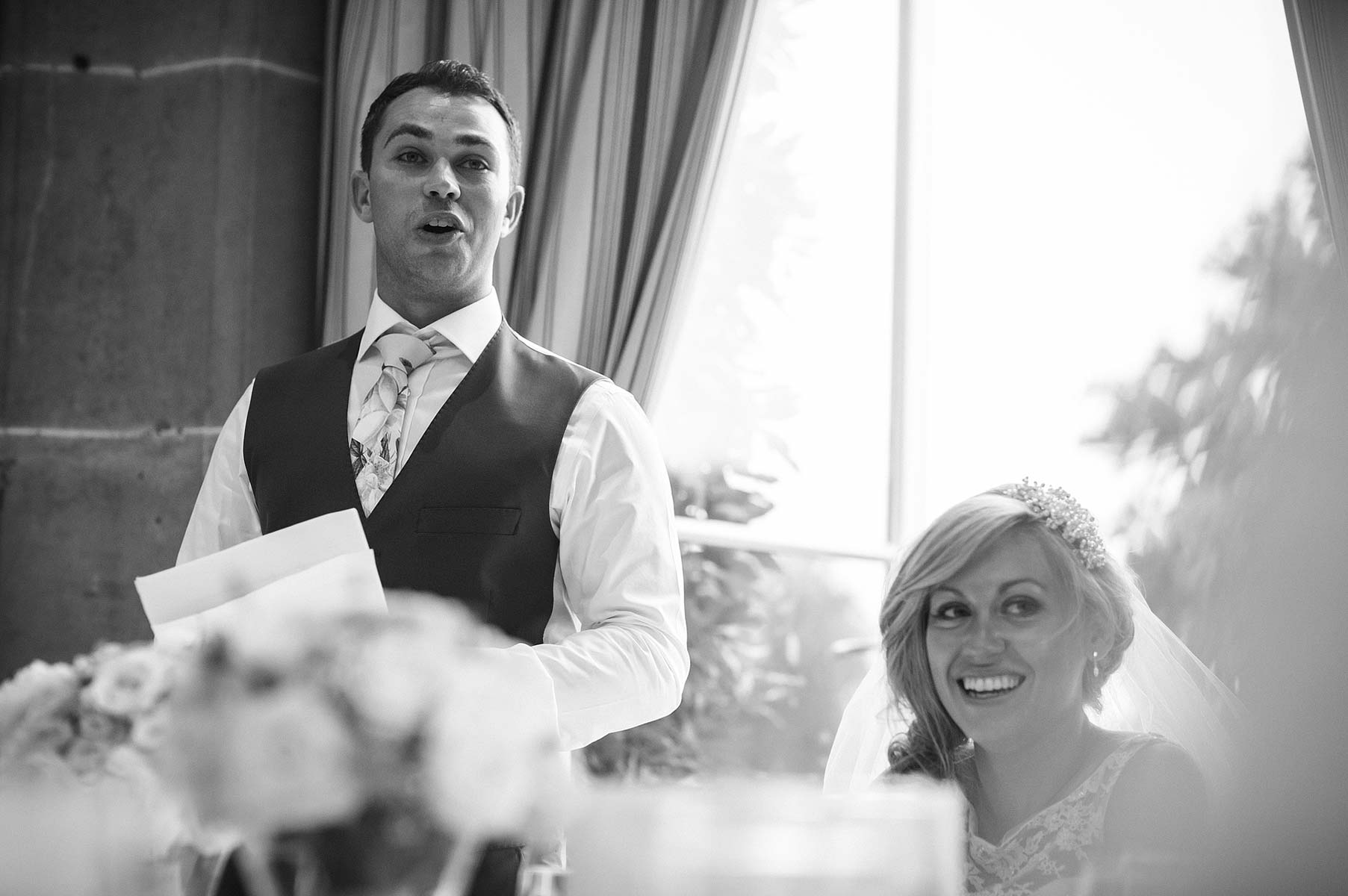Documentary photography of brilliant speeches at Weston Park in Weston-under-Lizard by Staffordshire Wedding Photographer Stuart James