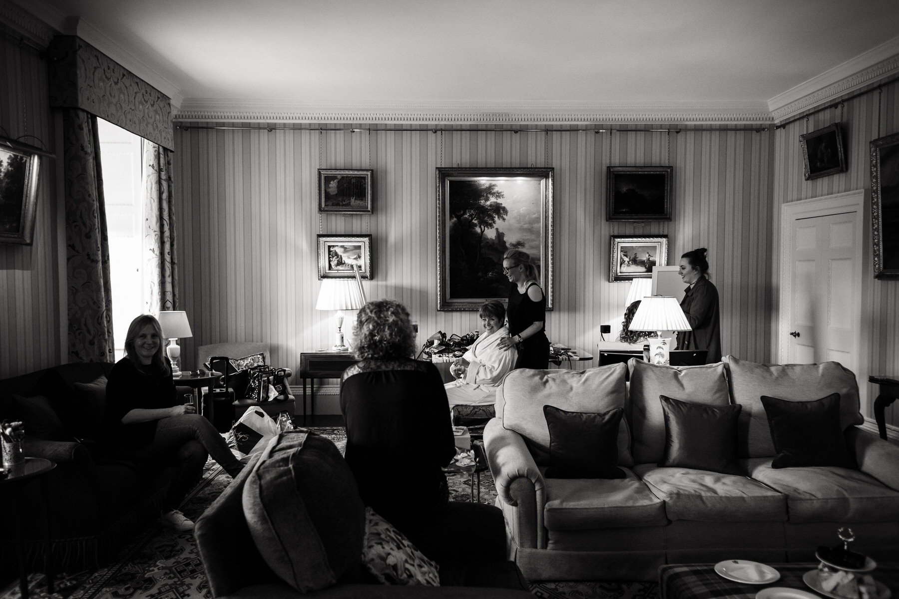 Creative wedding photography by Documentary Wedding Photographer Stuart James at Weston Park in Shropshire