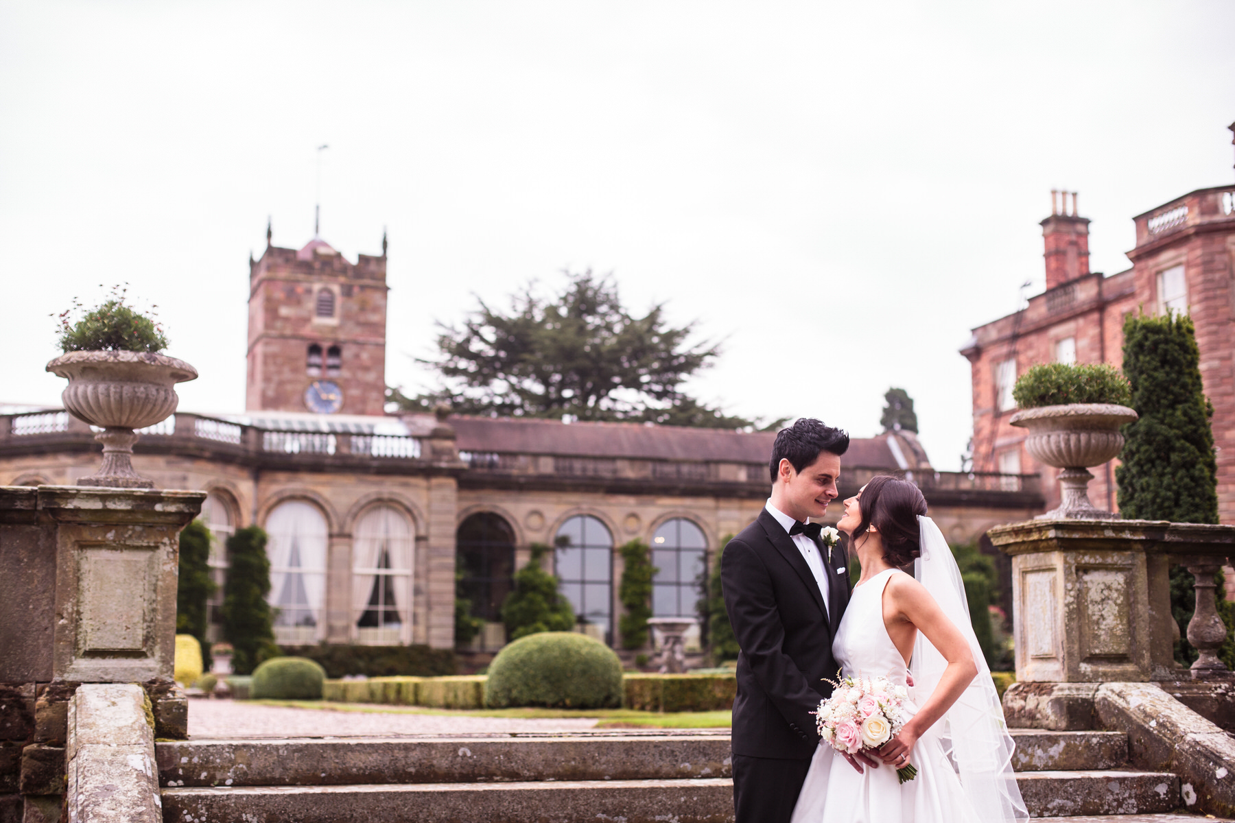 Creative wedding photography by Documentary Wedding Photographer Stuart James at Weston Park in Shropshire