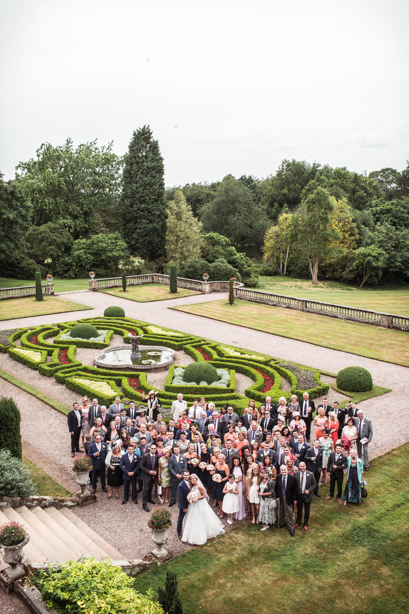 Creative wedding photography by Documentary Wedding Photographer Stuart James at Weston Park in Shropshire