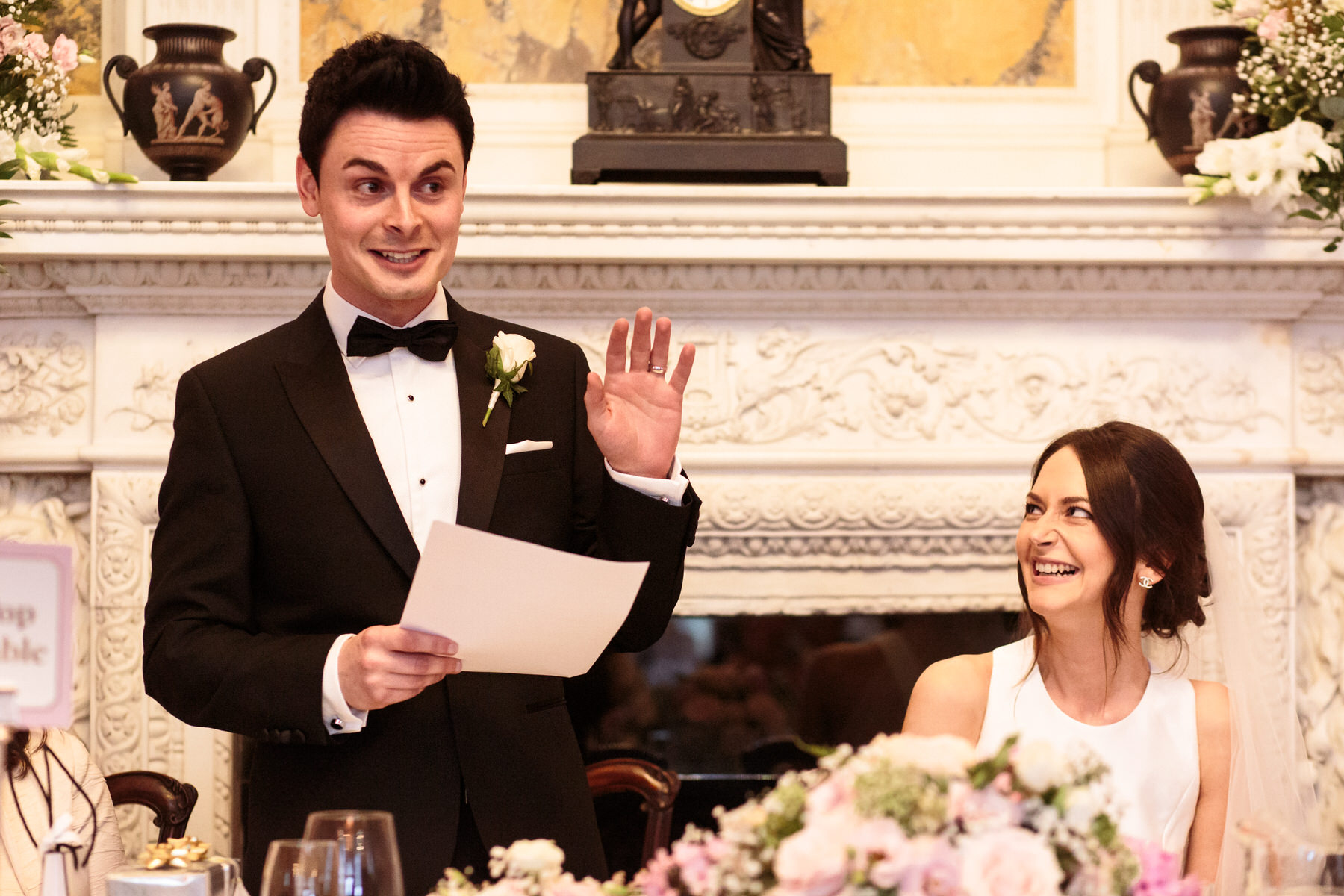 Creative wedding photography by Documentary Wedding Photographer Stuart James at Weston Park in Shropshire