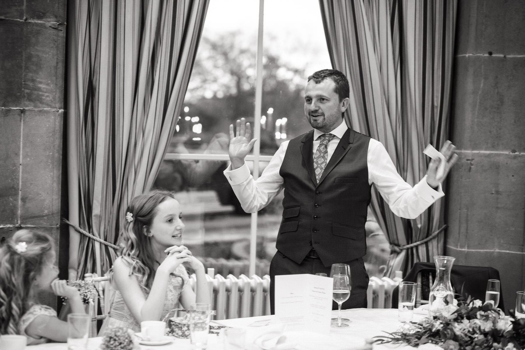 Creative wedding photography by Documentary Wedding Photographer Stuart James at Weston Park in Shropshire