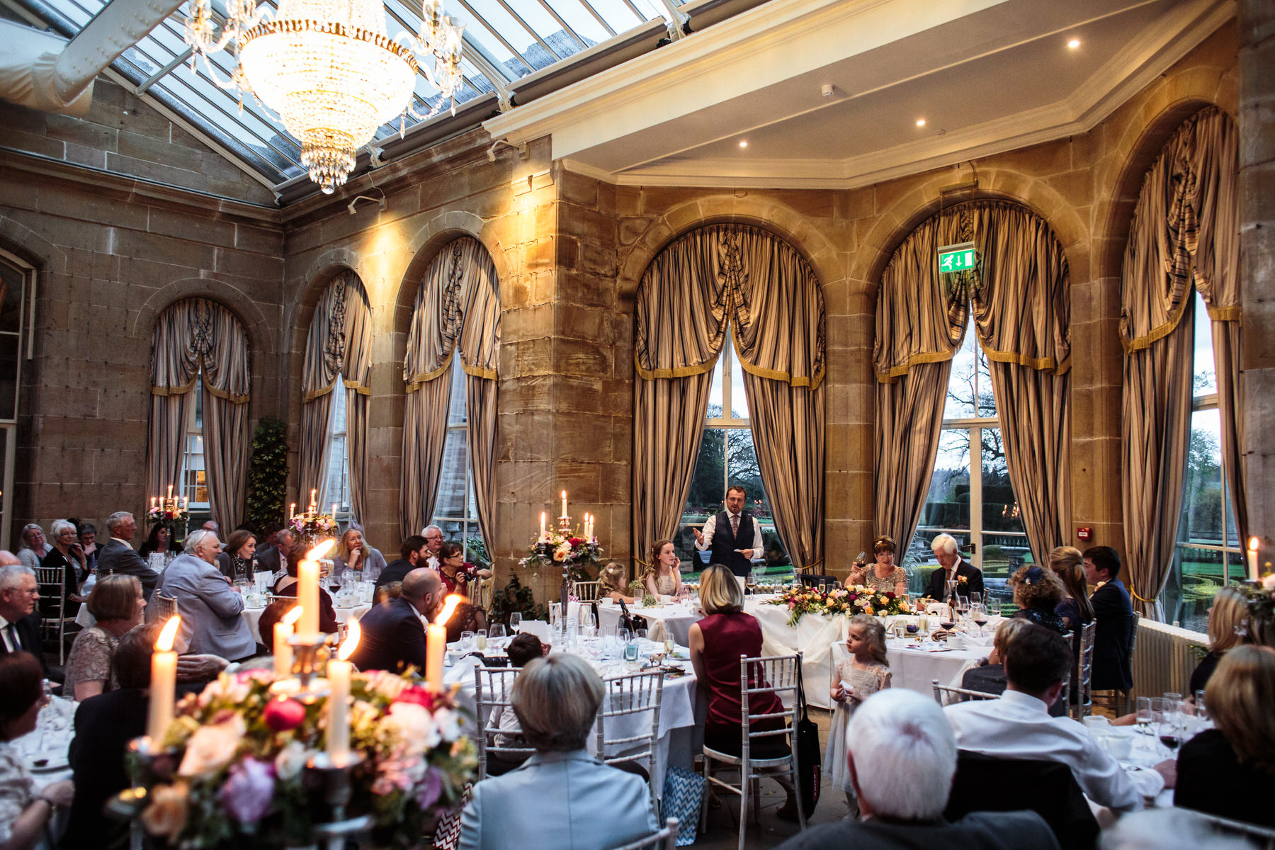 Creative wedding photography by Documentary Wedding Photographer Stuart James at Weston Park in Shropshire