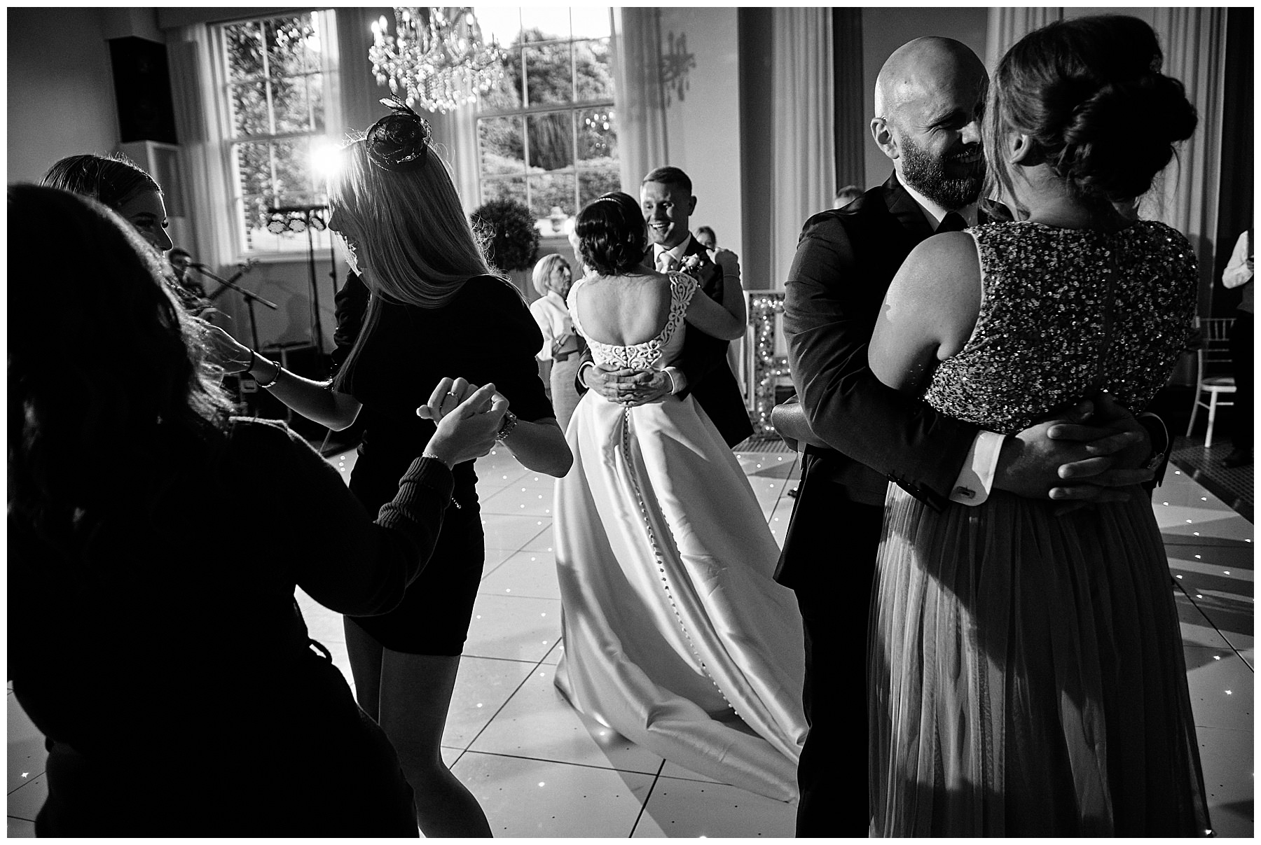 Capturing the first dance at Hawkstone Hall in Shrewsbury by Documentary Wedding Photographer Stuart James